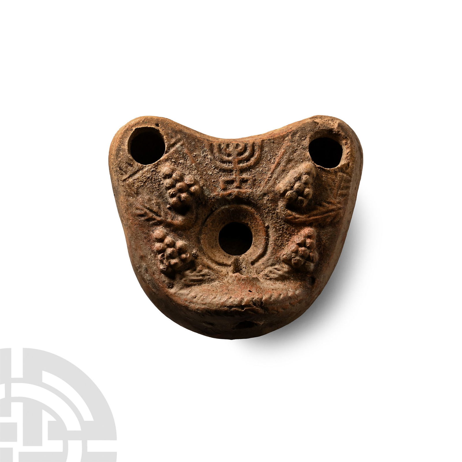 Late Roman Terracotta Menorah Lamp (1 of 3)