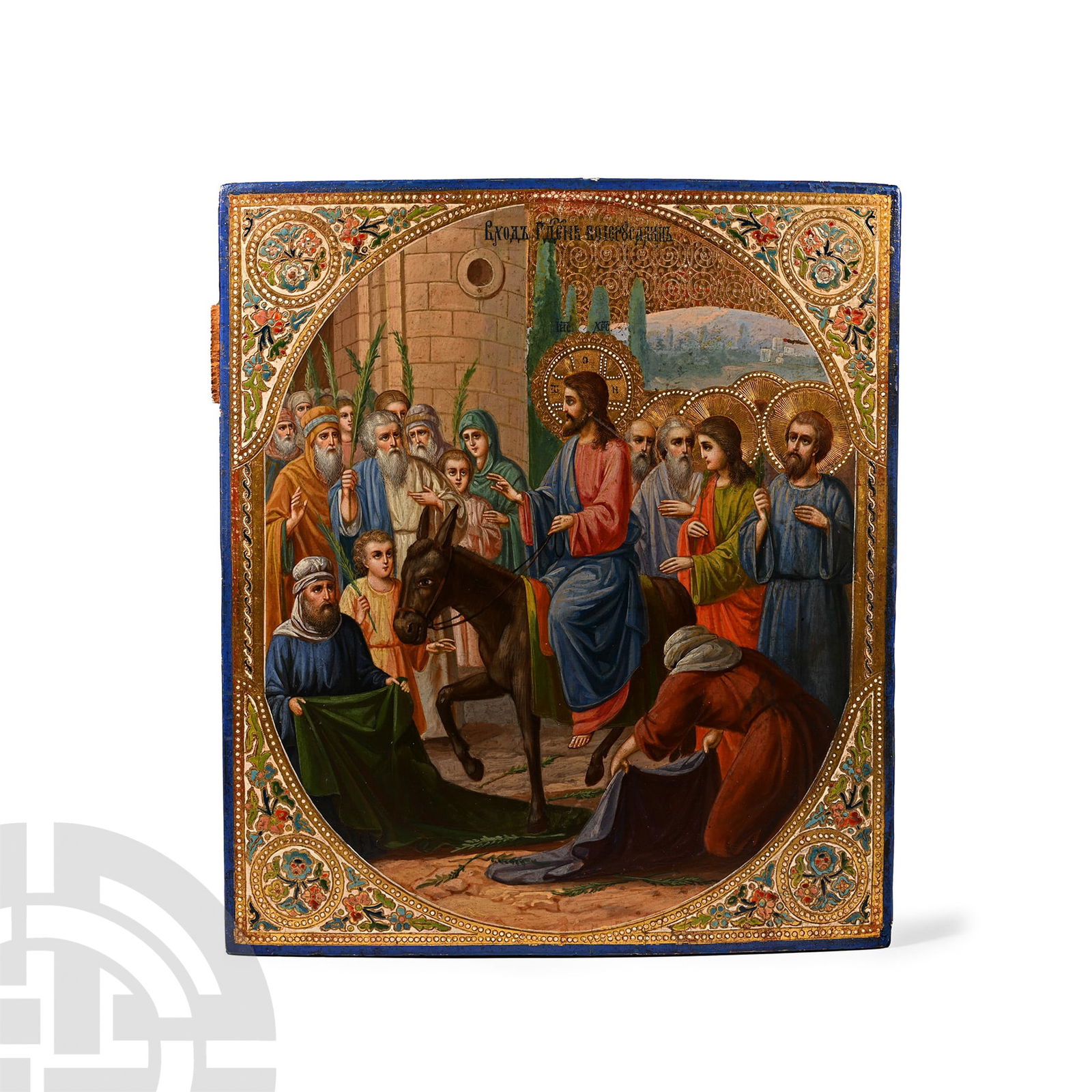 Russian Wooden Icon of Entry into Jerusalem (1 of 4)