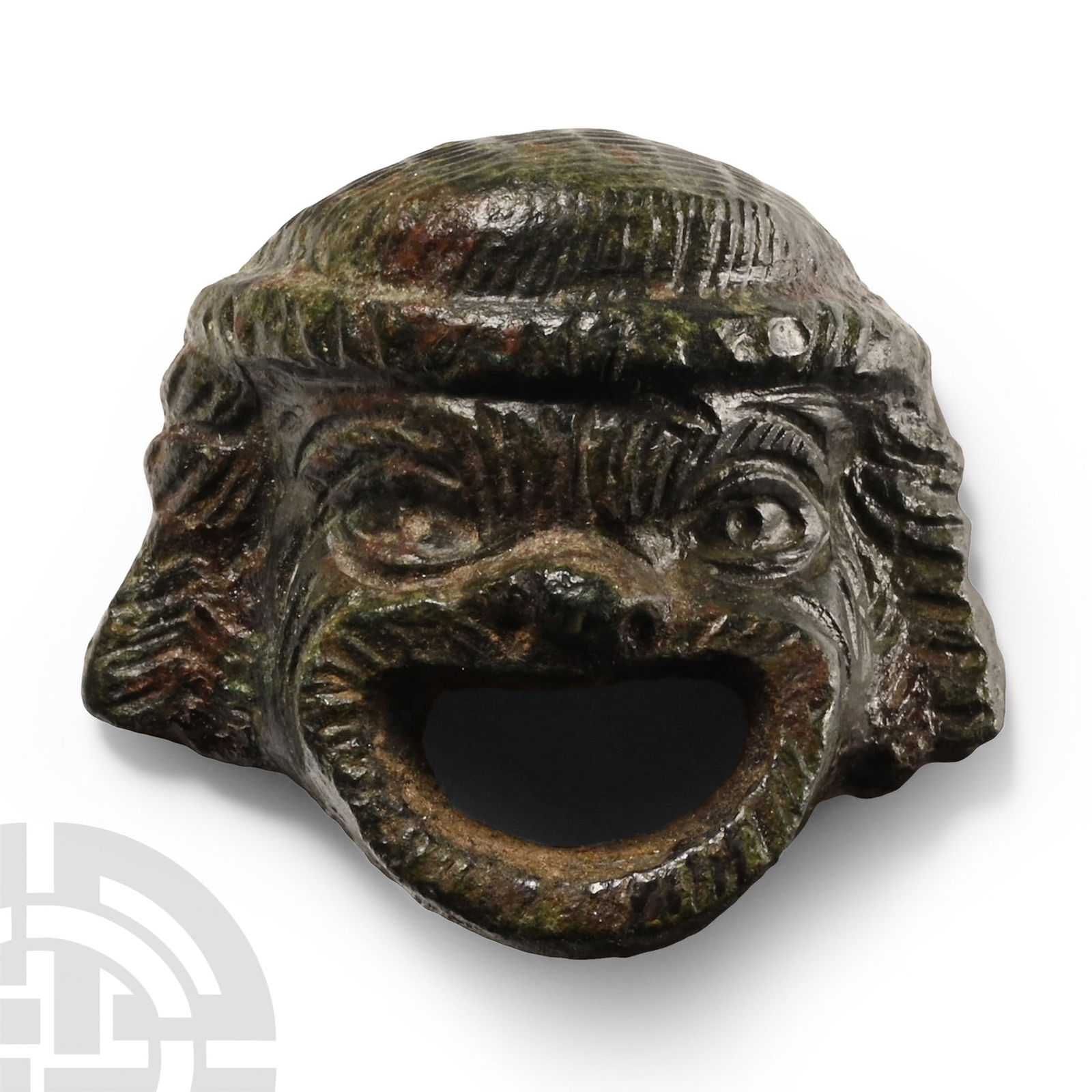 Roman Bronze Comic Actor's Mask (1 of 1)