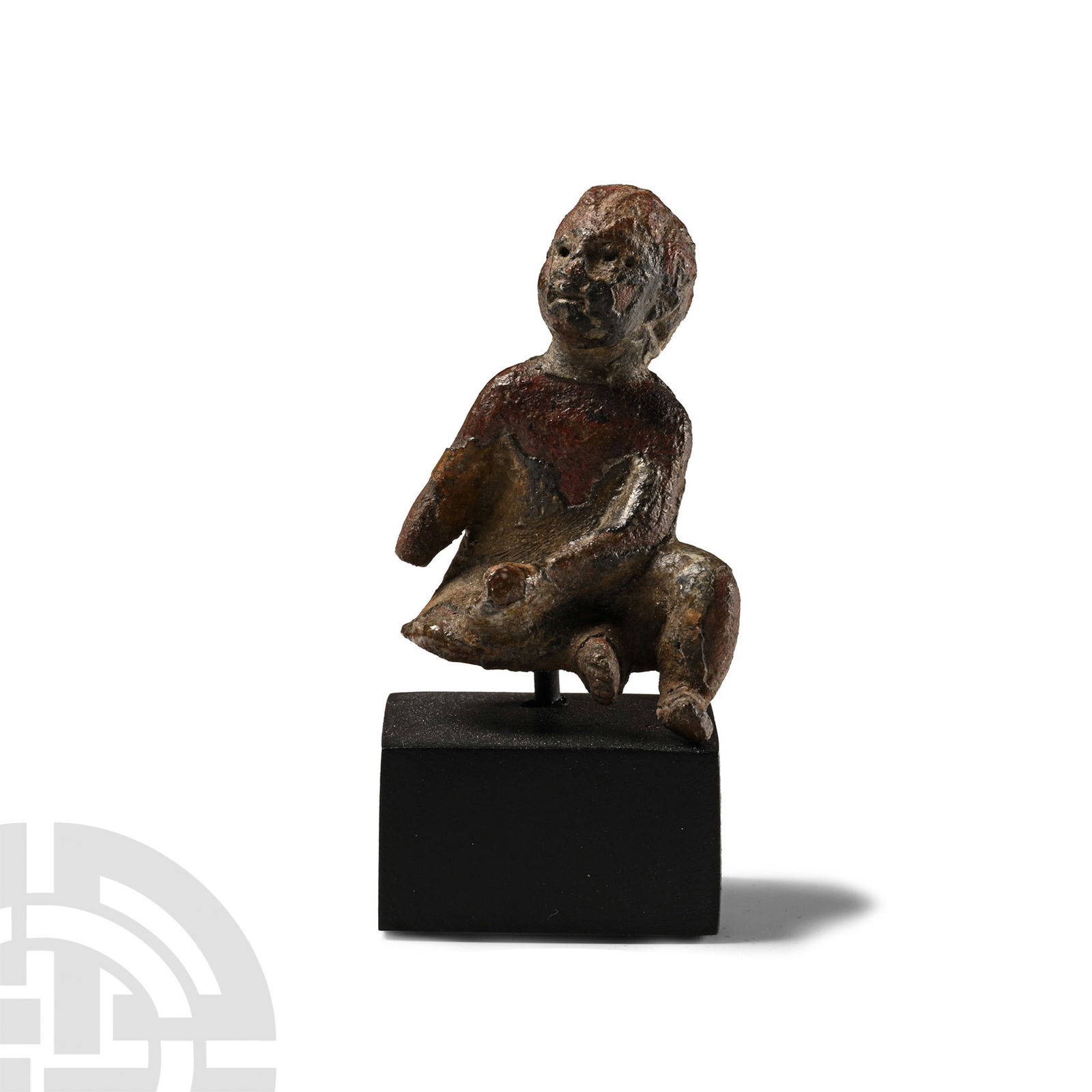 Roman Bronze Seated Child Statuette (1 of 1)