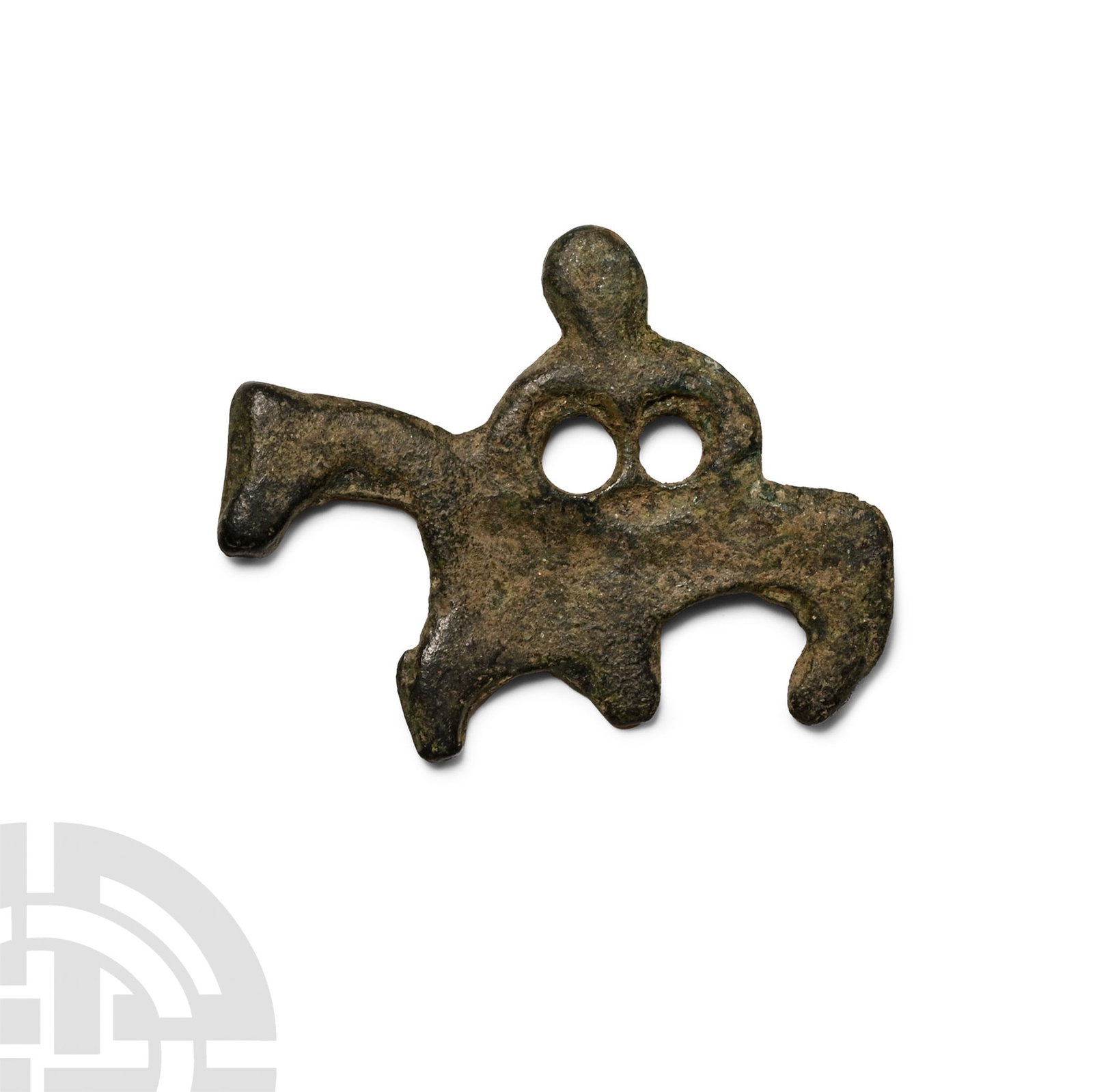 Roman Bronze Horse and Rider Mount (1 of 1)