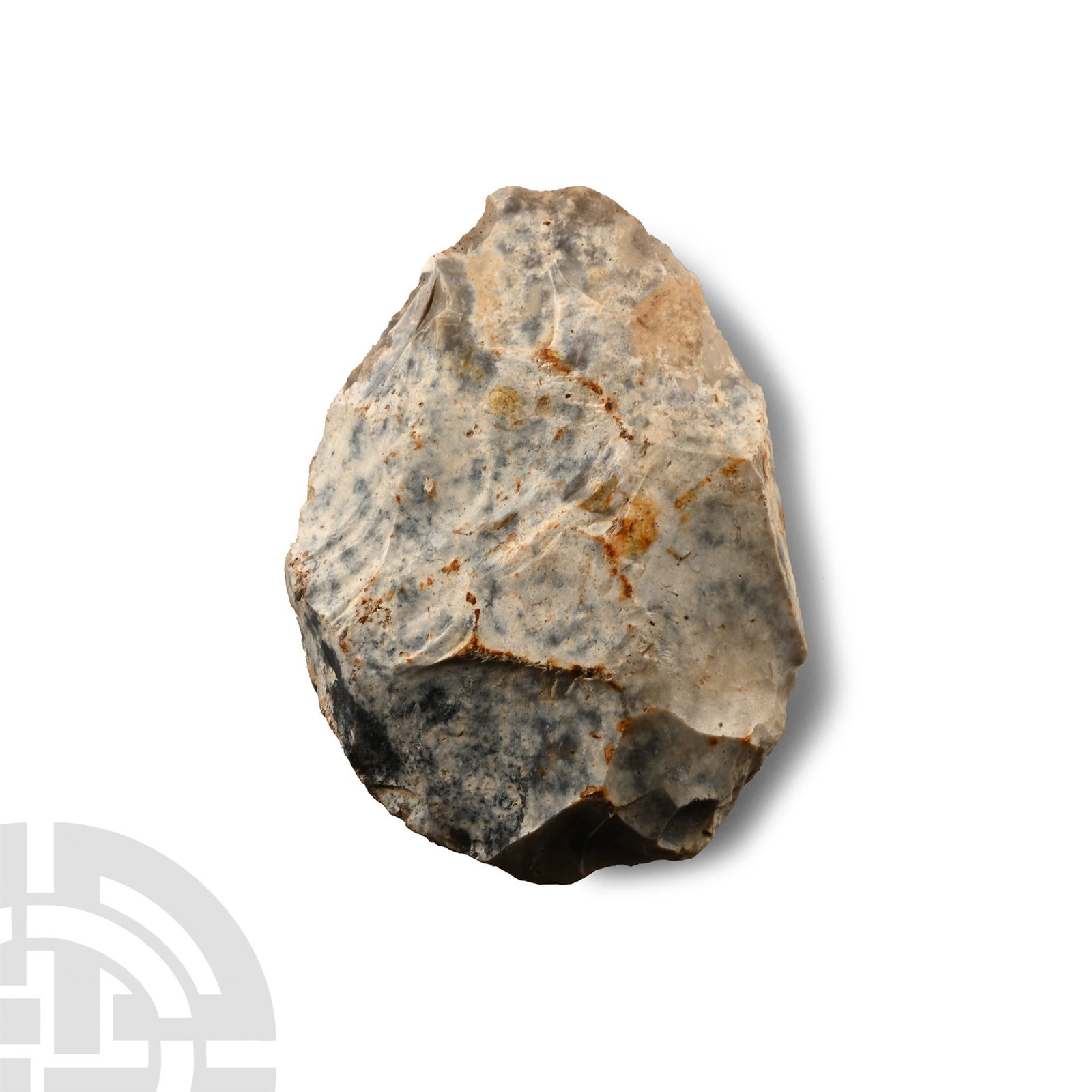 Stone Age Mousterian Bifacial Flint Handaxe (1 of 1)