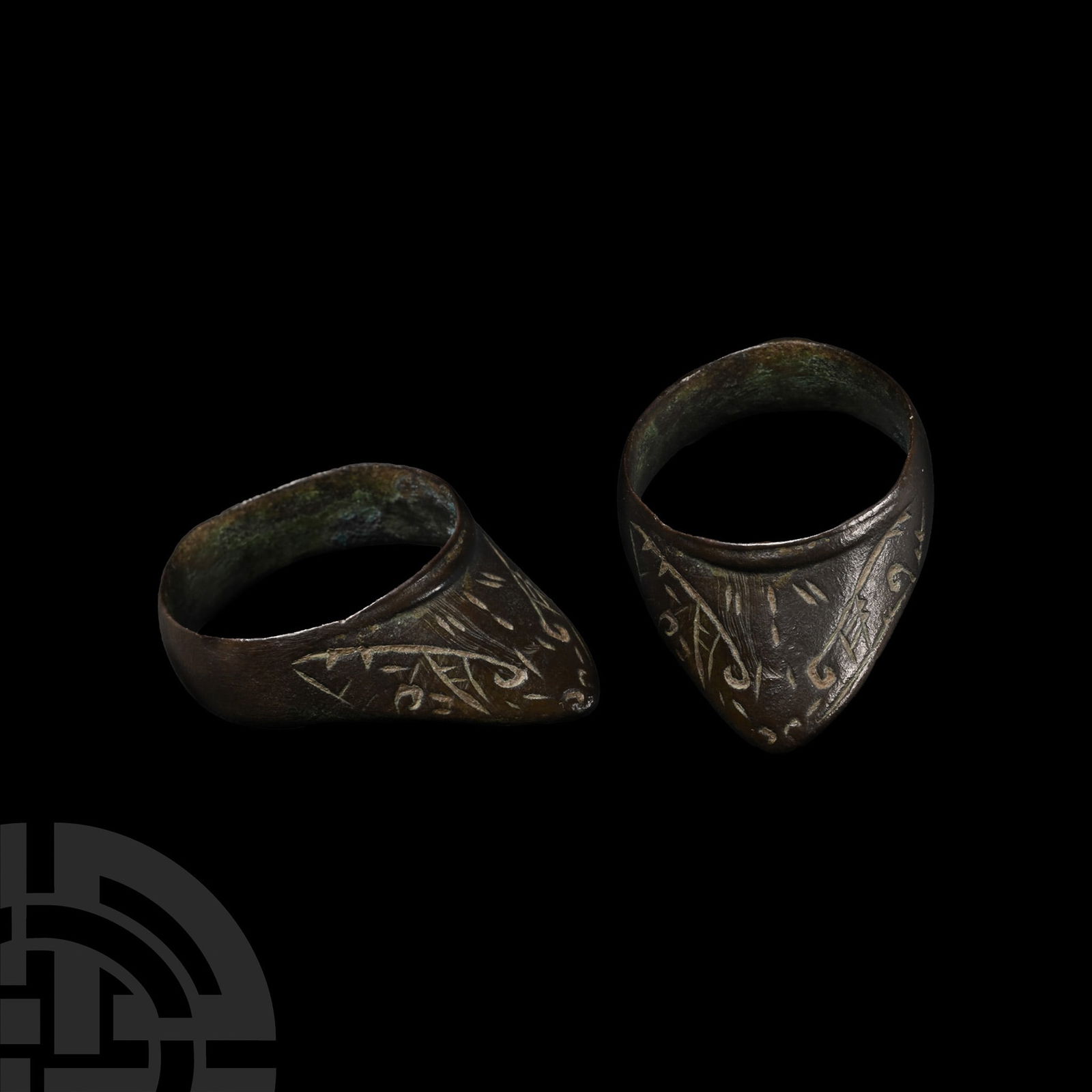 Medieval Bronze Archer's Thumb Ring (1 of 1)