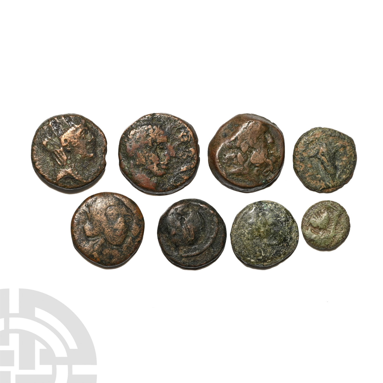 Group of Eight [8] AE Ancient Coins. (1 of 2)