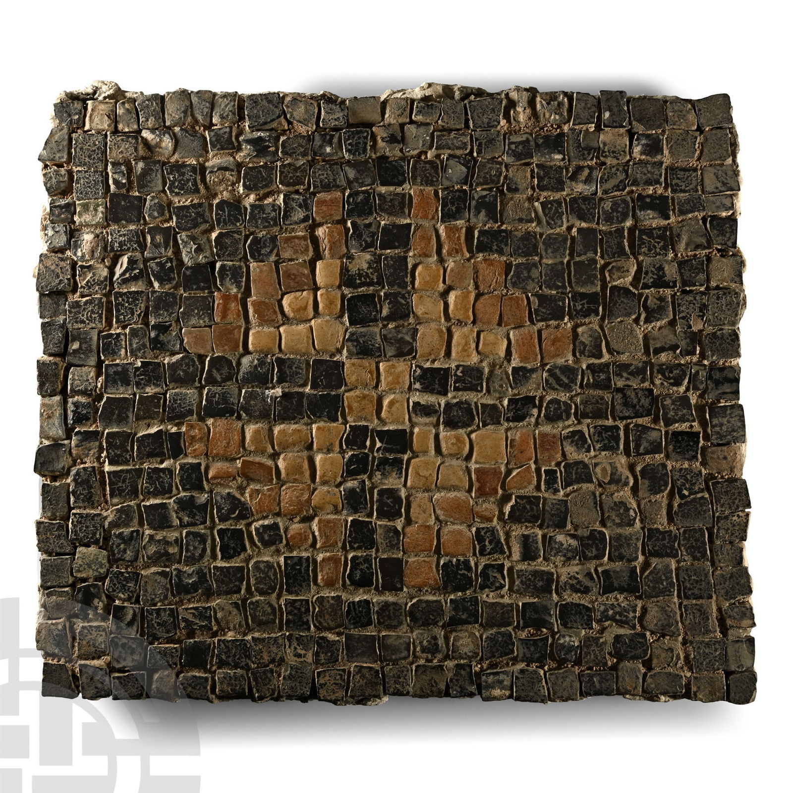 Roman Floor Mosaic Section with Geometric Design (1 of 1)