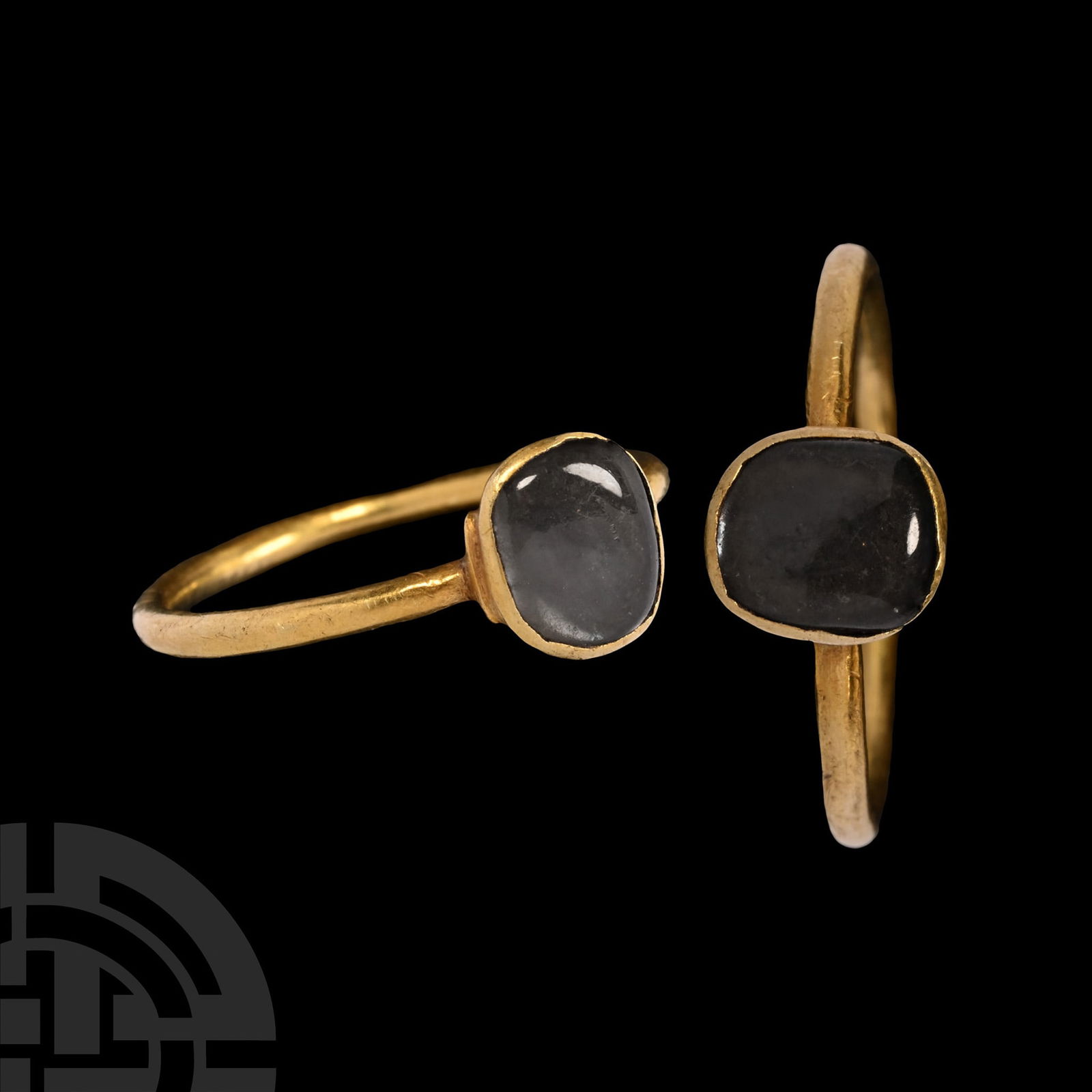 Medieval Gold Ring with Crystal Cabochon (1 of 1)