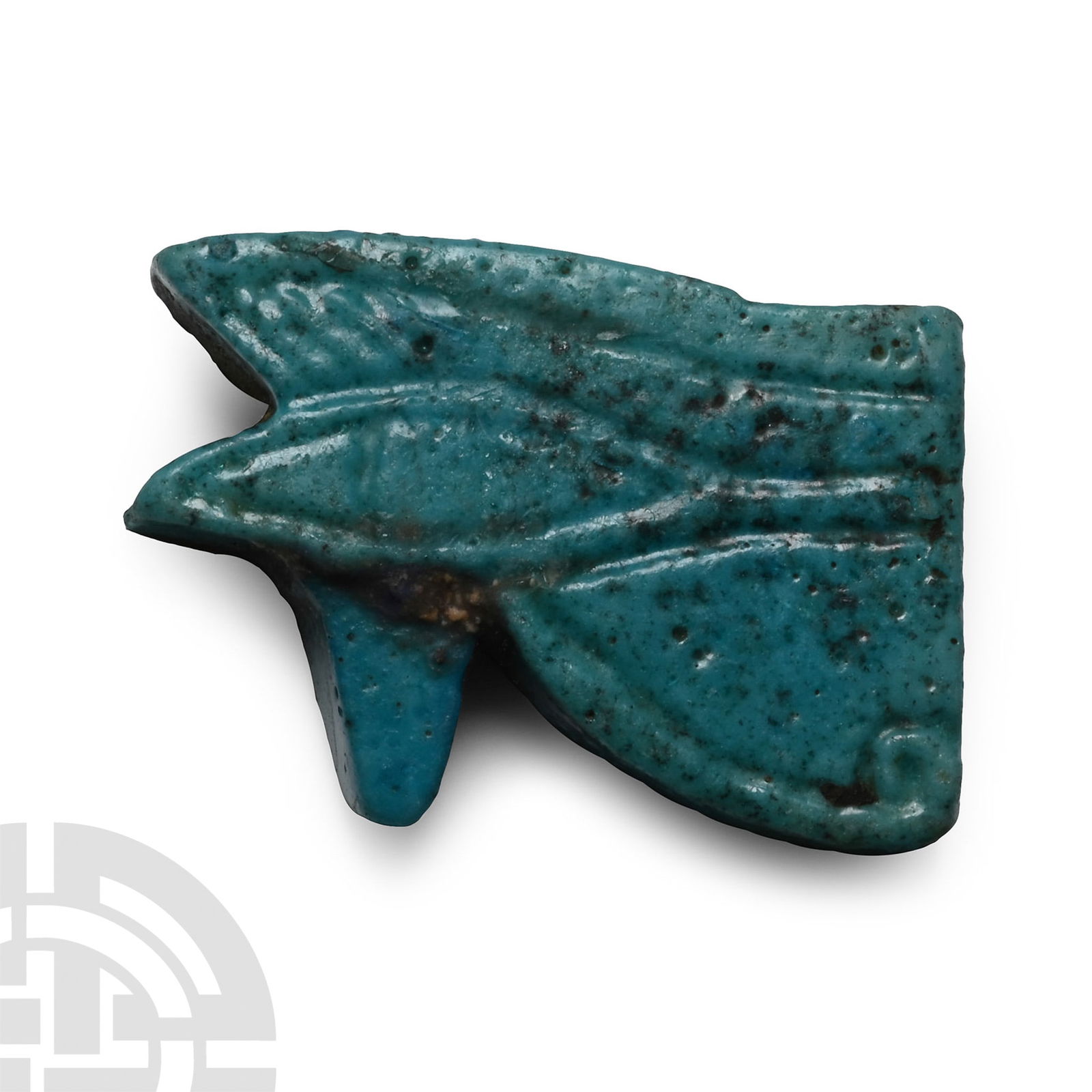Egyptian Deep Blue Glazed Faience Eye of Horus Amulet (1 of 1)