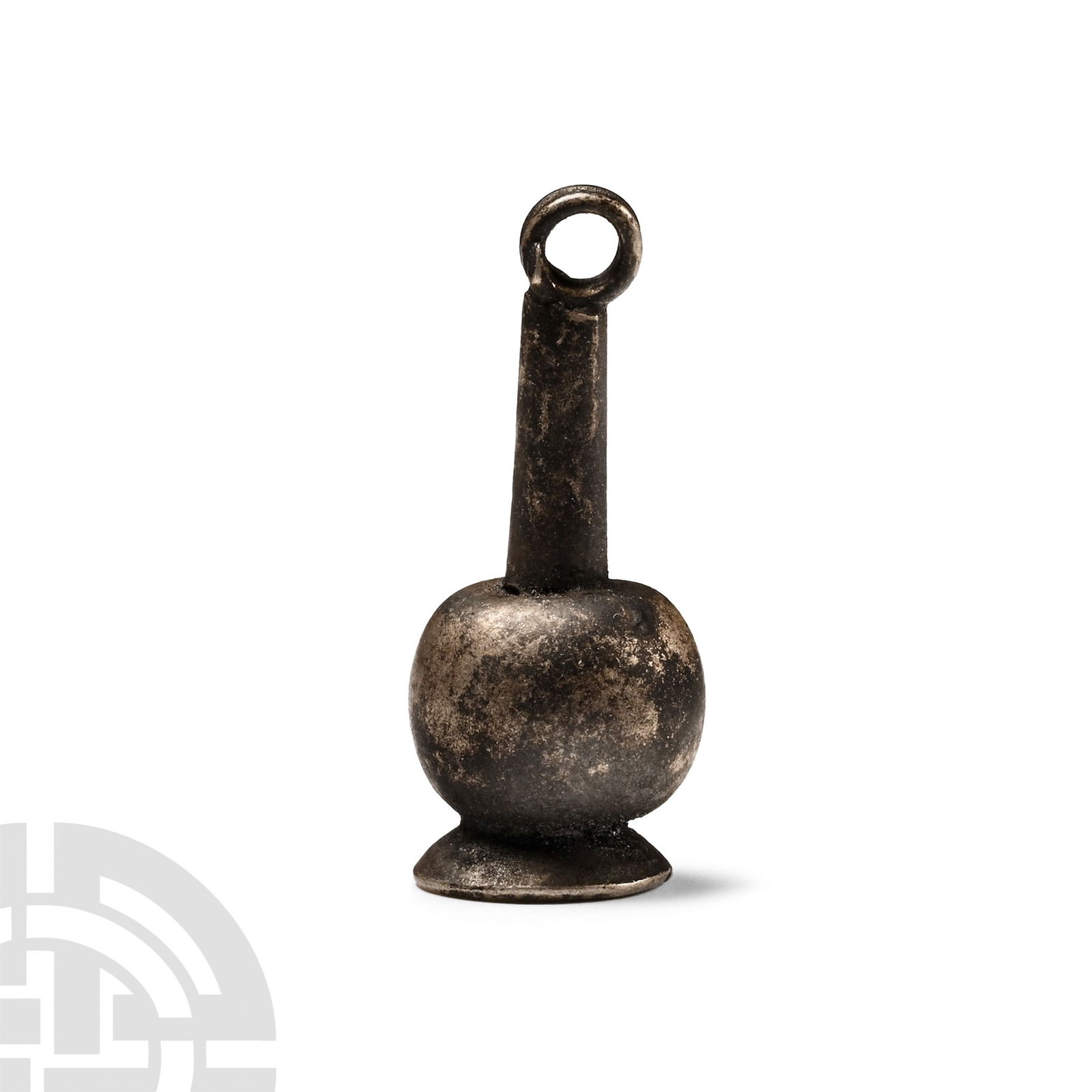 Egyptian Silver Poppy Amulet (1 of 1)