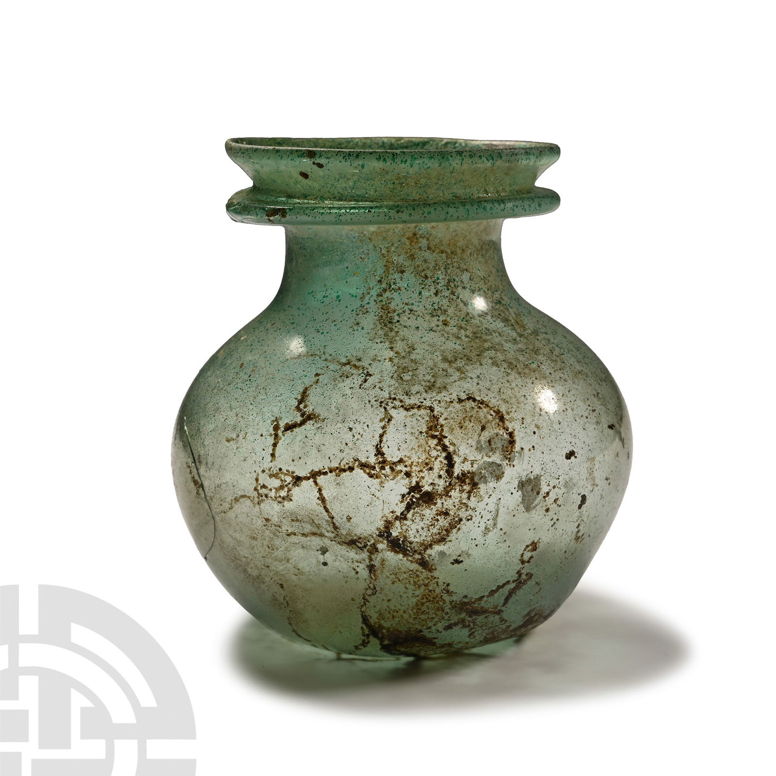 Roman Green Glass Jar (1 of 1)