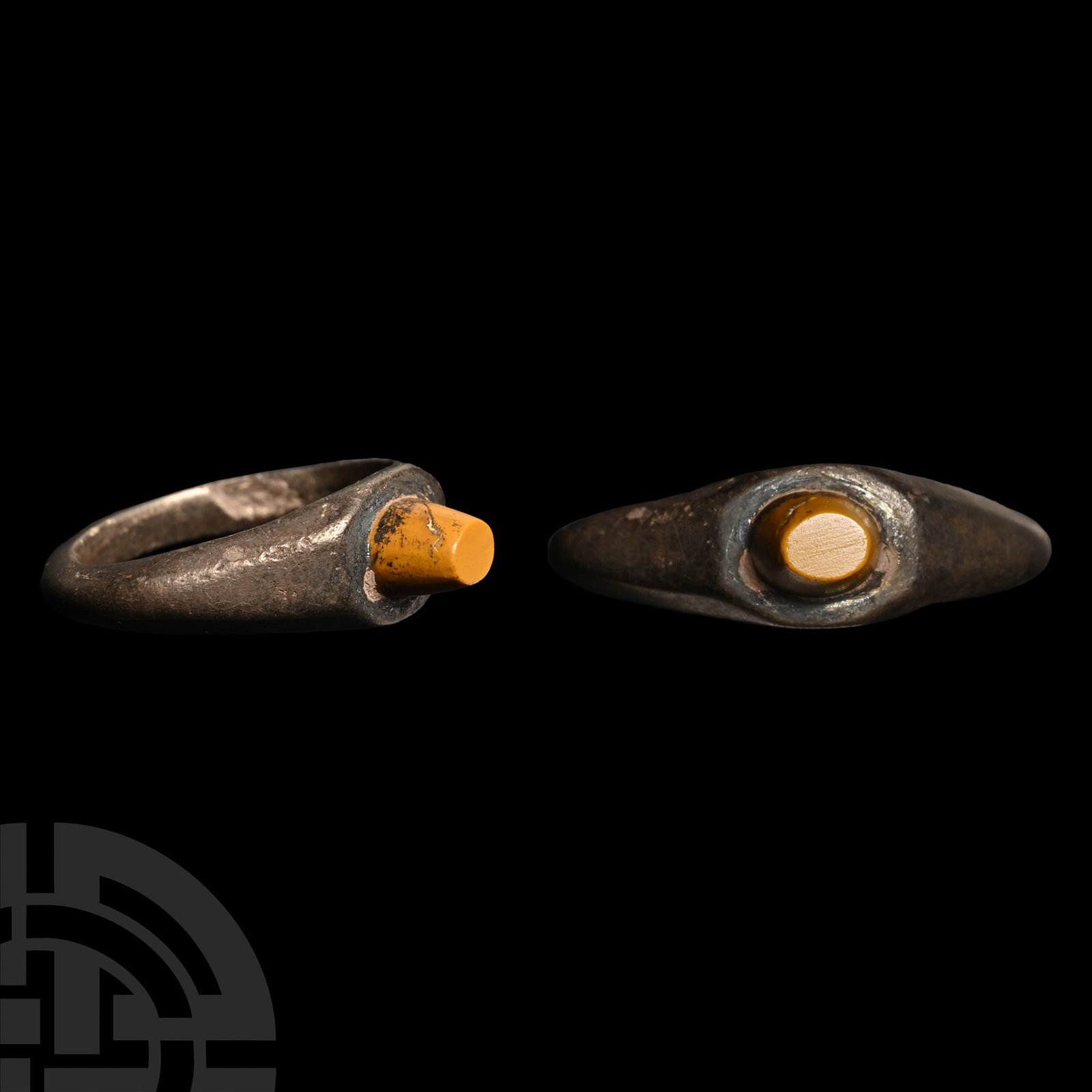 Roman Silver Child's Ring with Gemstone (1 of 1)