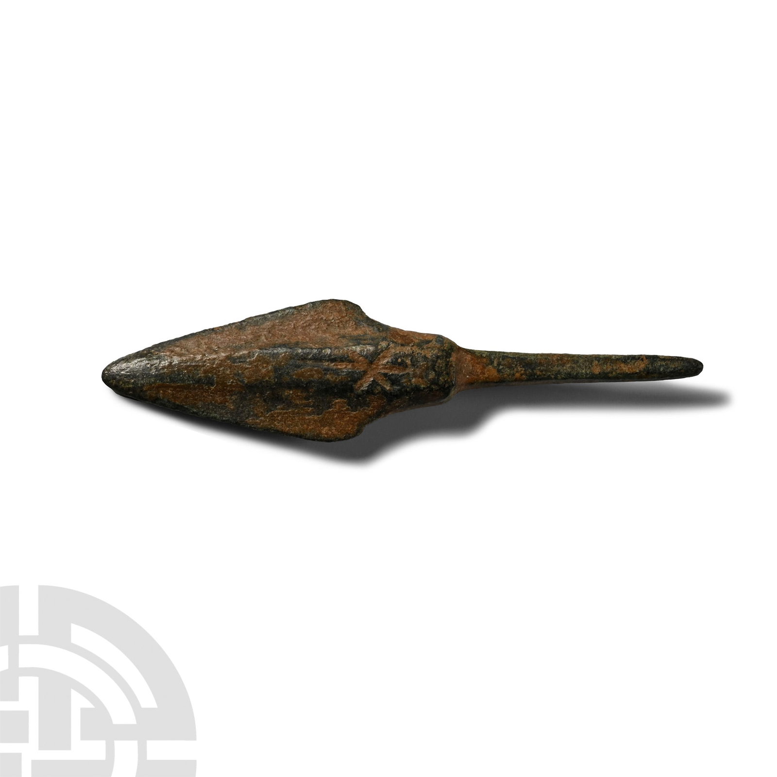 Roman Period Bronze Arrowhead with 'X' Maker's Mark (1 of 1)
