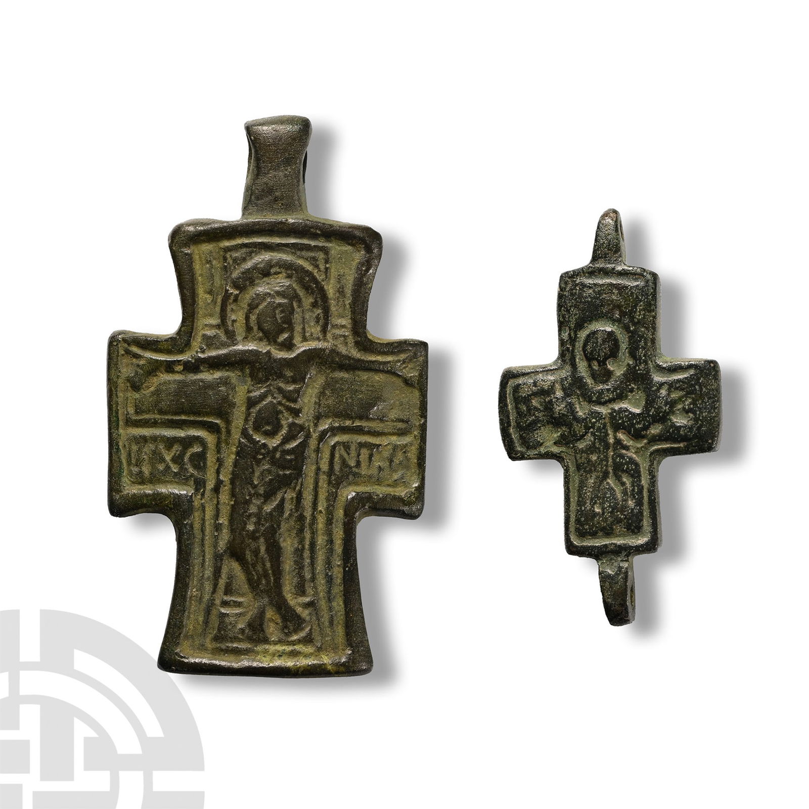 Byzantine Bronze Cross Pendant Group (1 of 1)