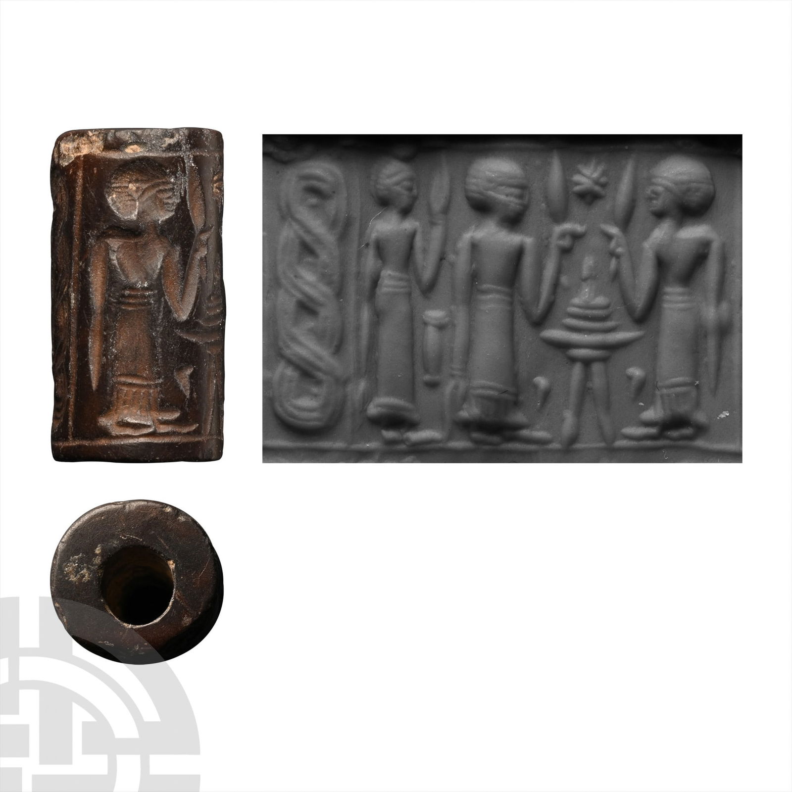 Old Babylonian Haematite Cylinder Seal (1 of 1)