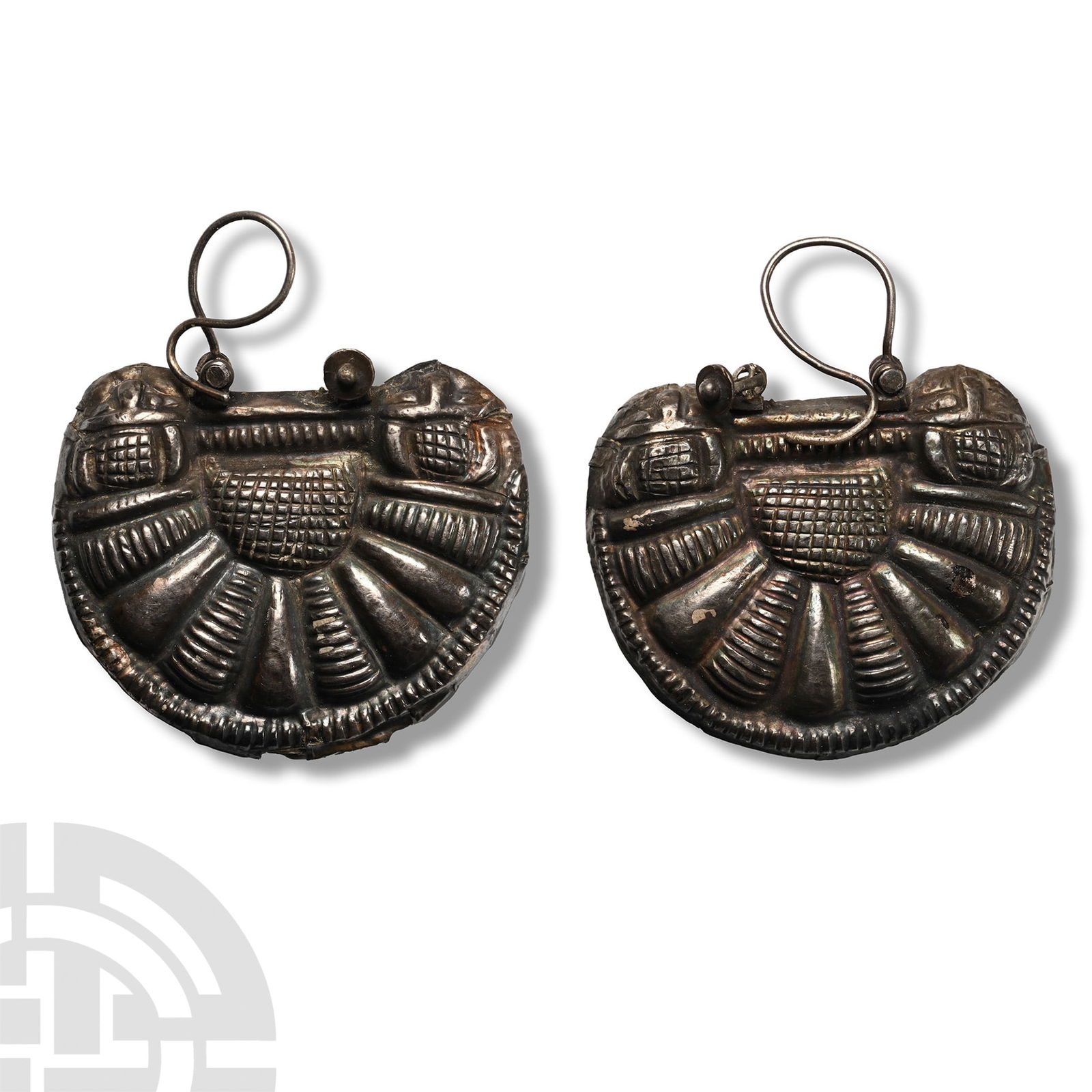 Post Sasanian Silver Earring Pair (1 of 1)