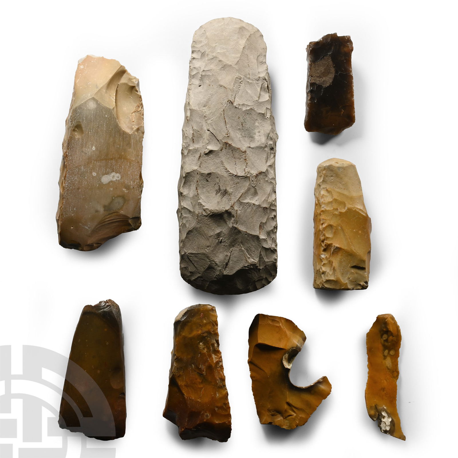 Stone Age Danish Flint Tool and Fragmentary Axe Head Group (1 of 1)