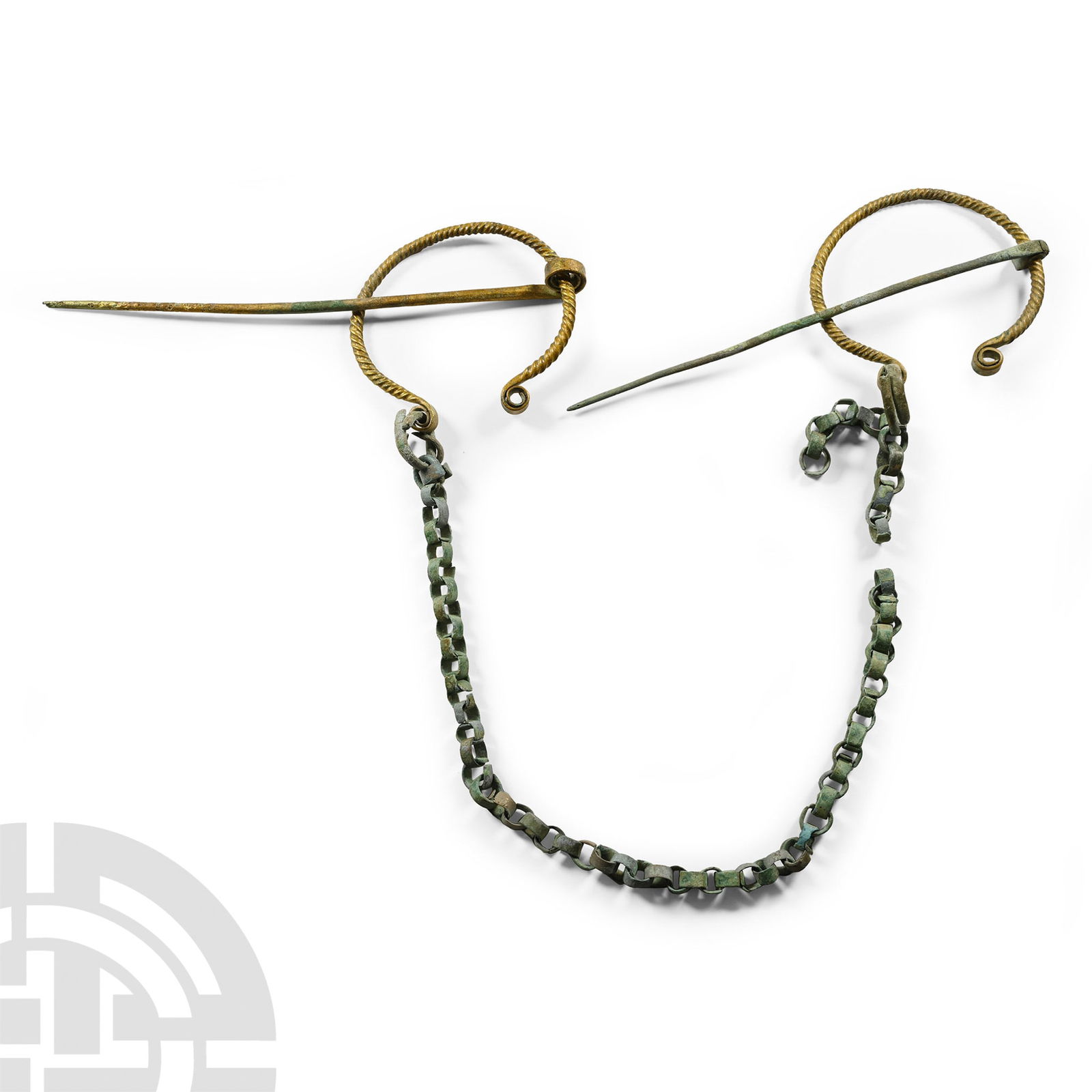 Viking Penannular Brooch and Chain Set (1 of 1)