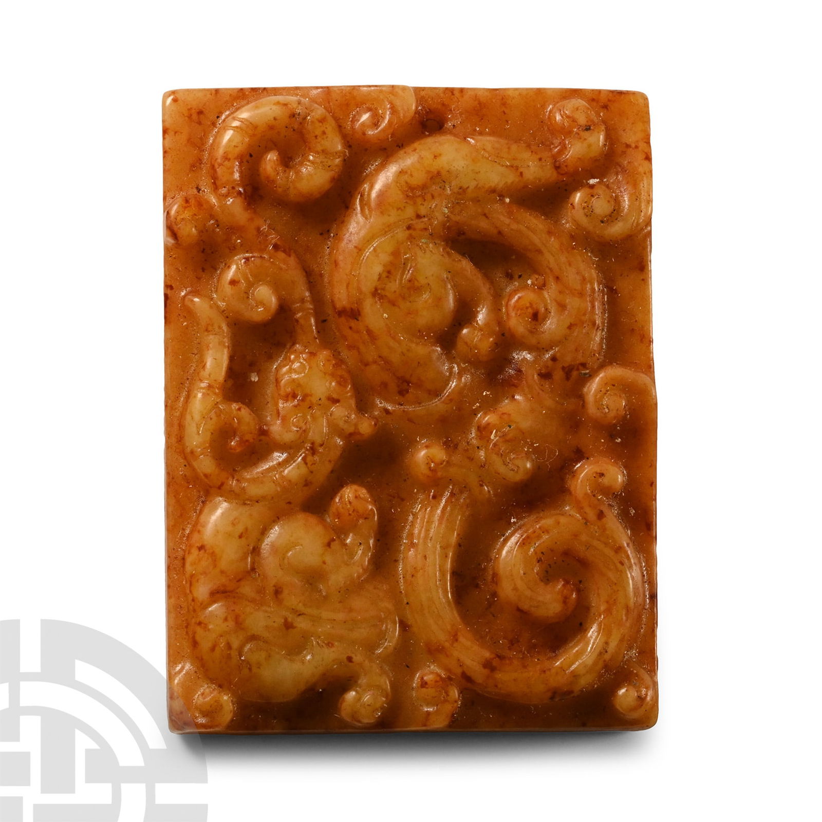 Chinese Hardstone Plaque Pendant (1 of 1)