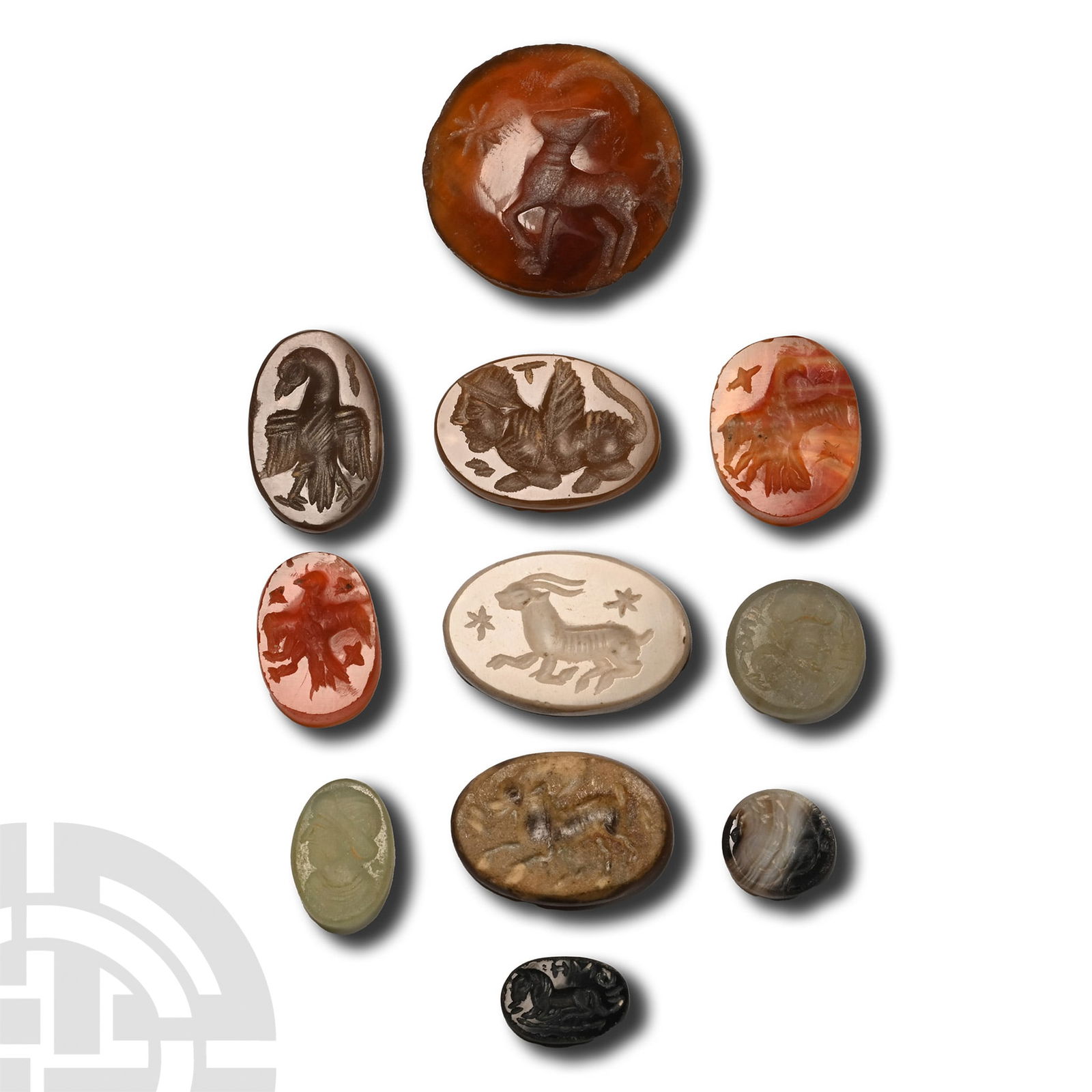 Roman and Sasanian Style Gemstone Group (1 of 1)