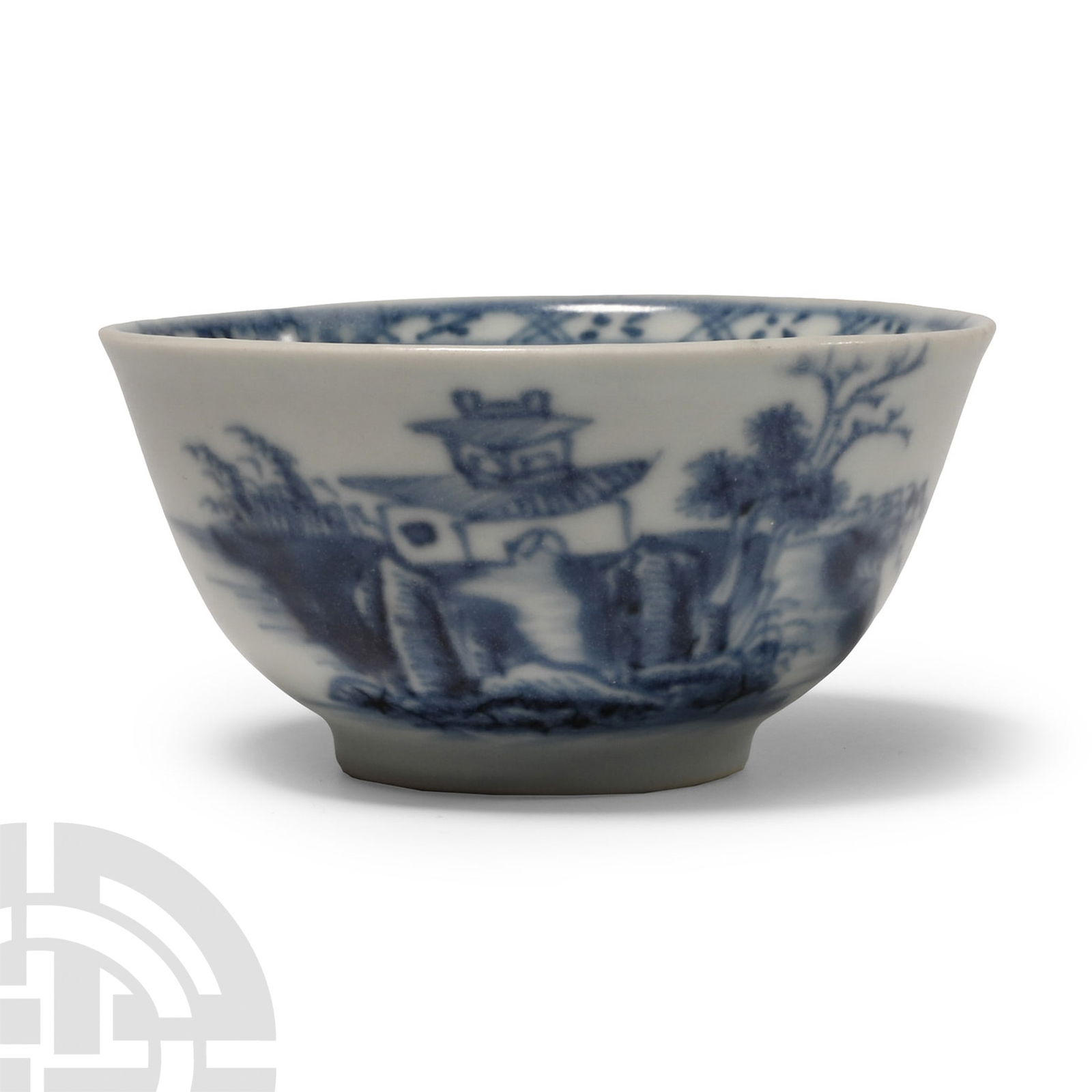 Nanking Cargo Shipwreck Glazed Blue and White Tea Bowl (1 of 1)