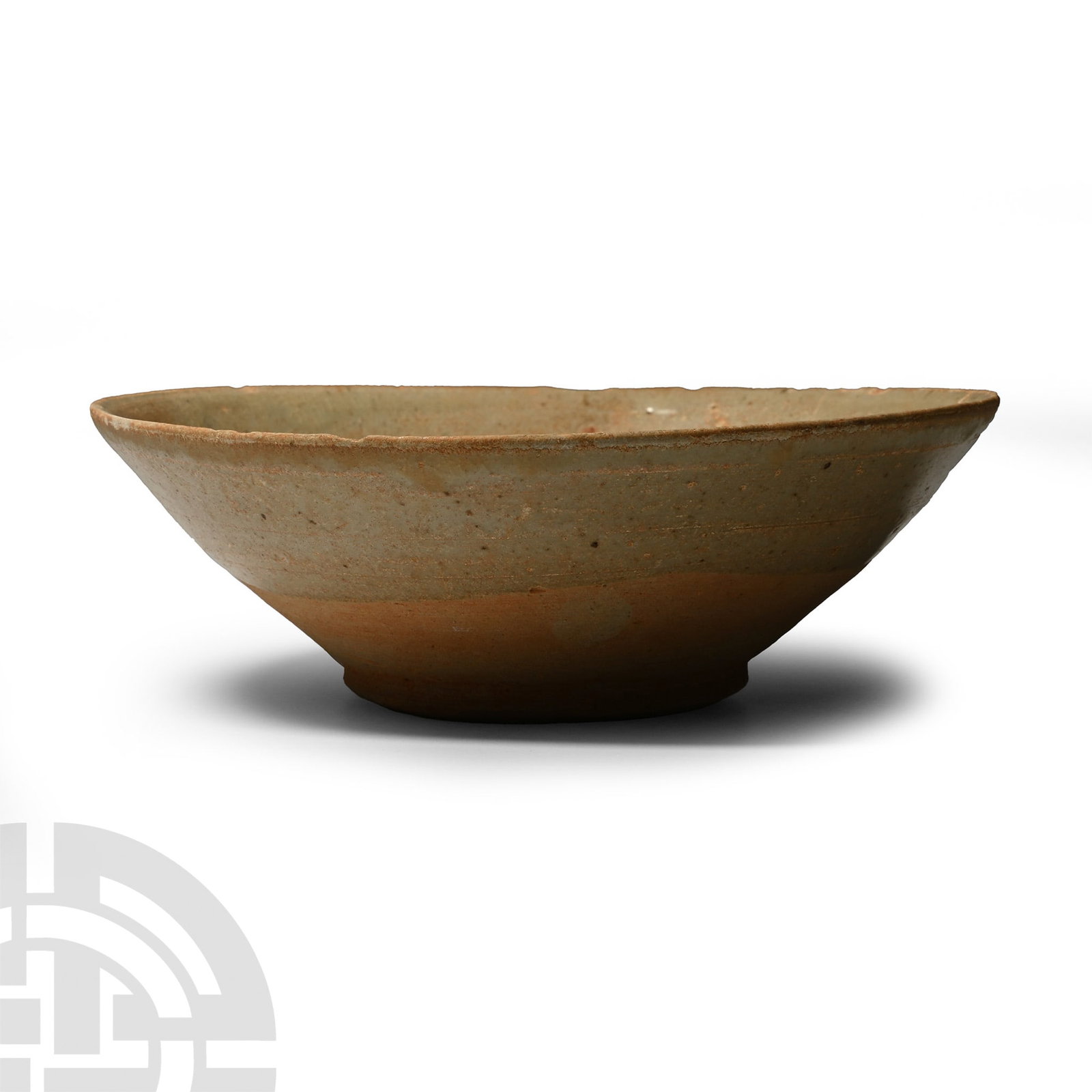 Chinese Tang White Ware Bowl: Tang Dynasty, 618-907 A.D. or later. Shallow body with unglazed ring surrounding central tondo, low basal ring for the foot. 266 grams, 16.2 cm (6 3/8 in.). [No Reserve] Ex West Country, UK, collectio