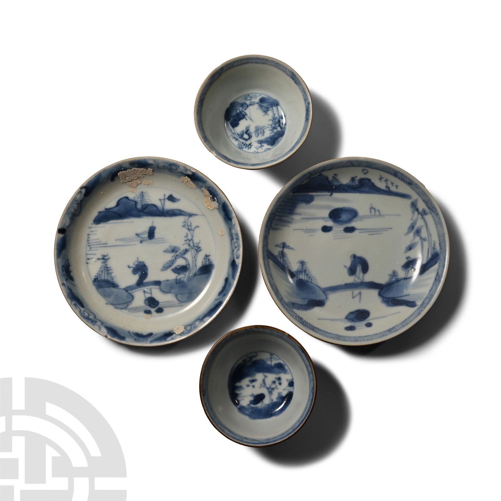 Ca Mau Cargo Shipwreck Glazed Blue and White Tea Set Pairs (1 of 1)