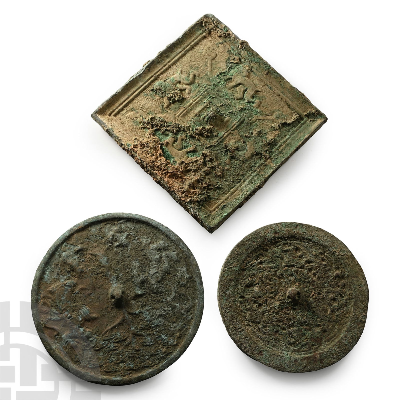 Chinese Bronze Mirror Group (1 of 1)