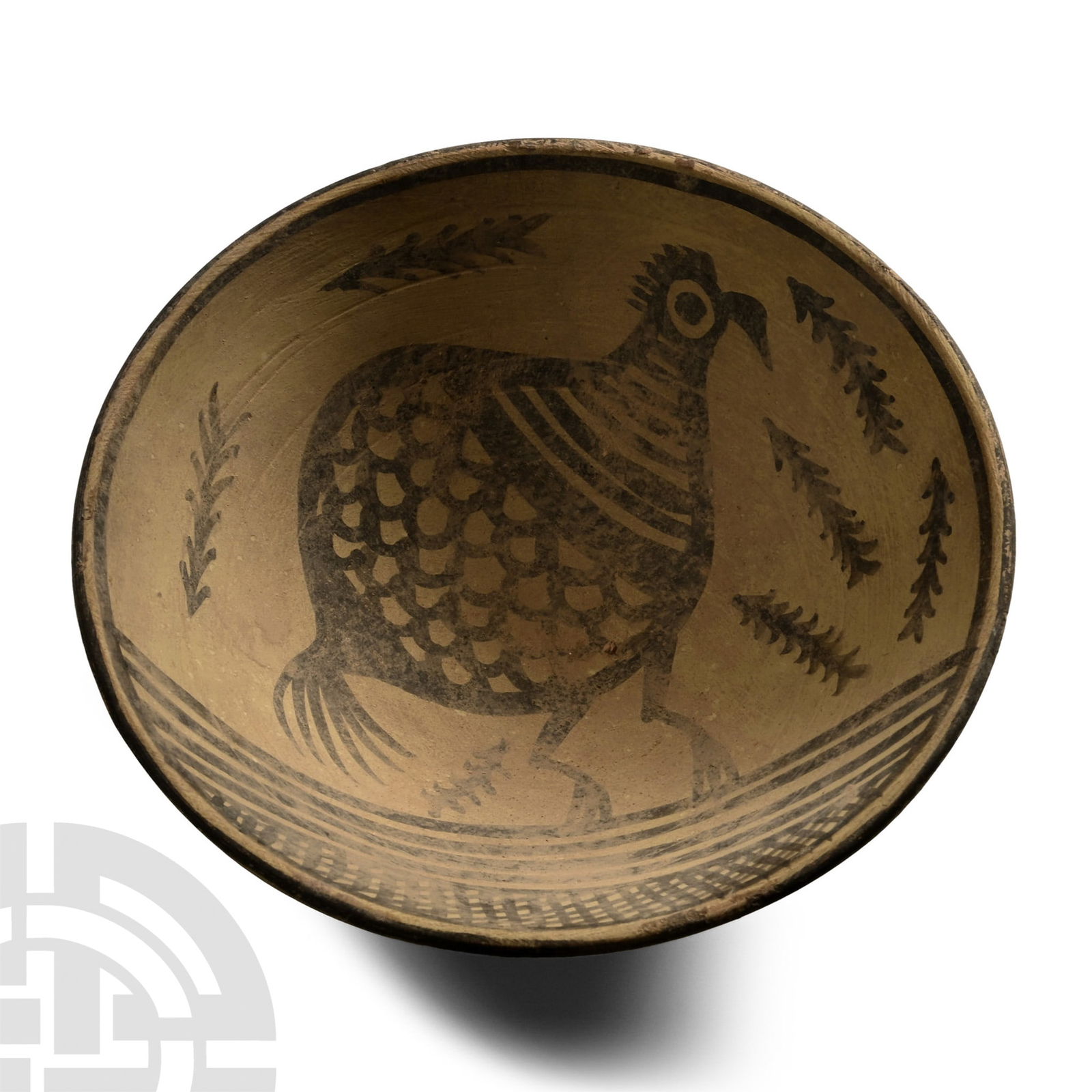 Indus Valley Painted Terracotta Dish with Bird (1 of 1)
