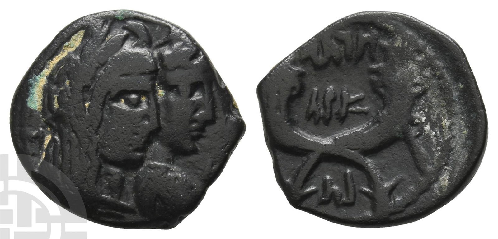 Nabataea, Aretas IV, with Shaqilat AE 17mm. (1 of 1)