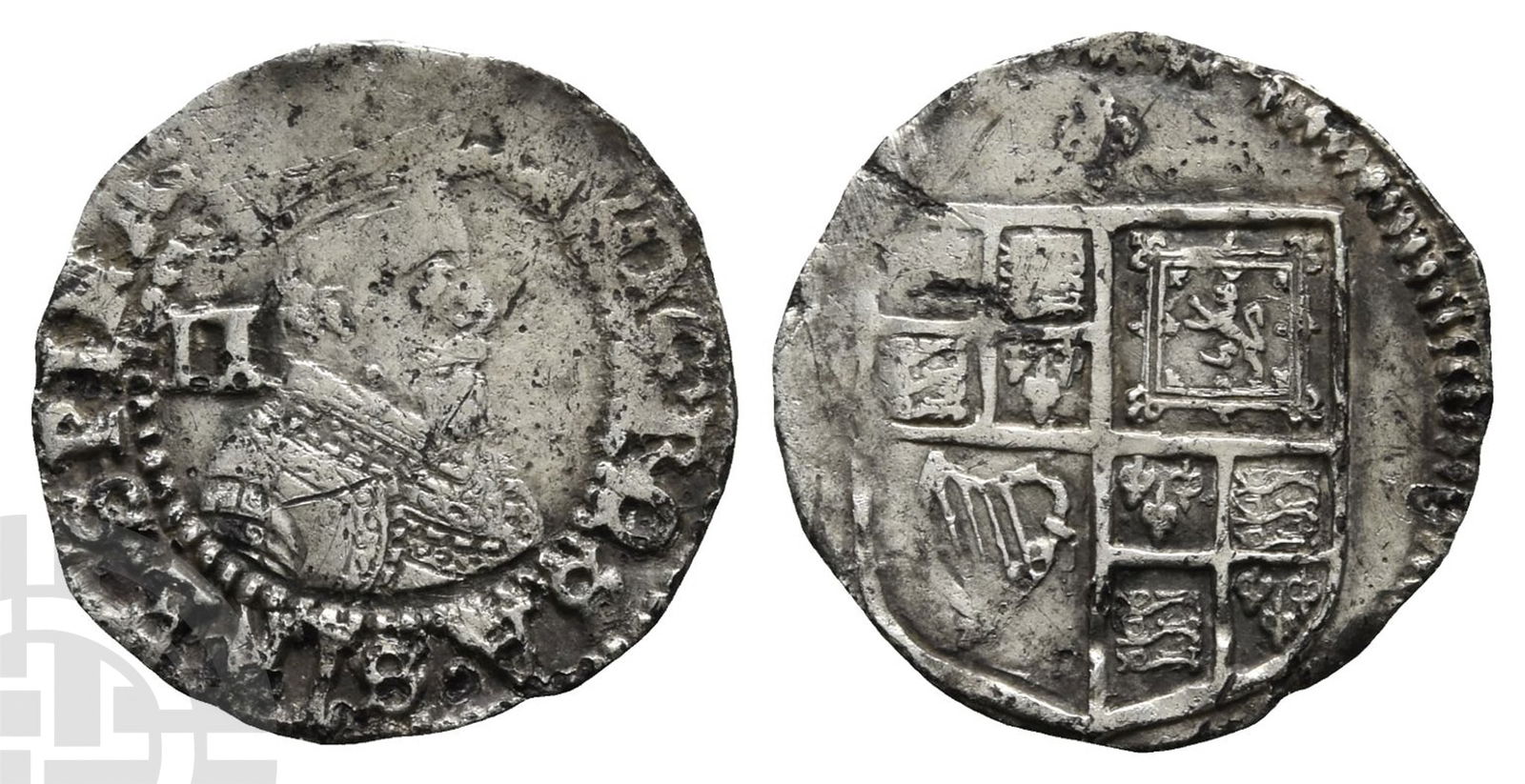 England. Stuart, James I AR Halfgroat. (1 of 1)