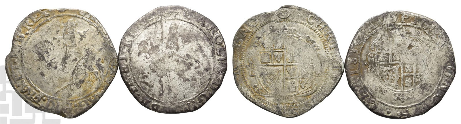 England. Stuart, Charles I Two [2] AR Halfcrowns. (1 of 1)
