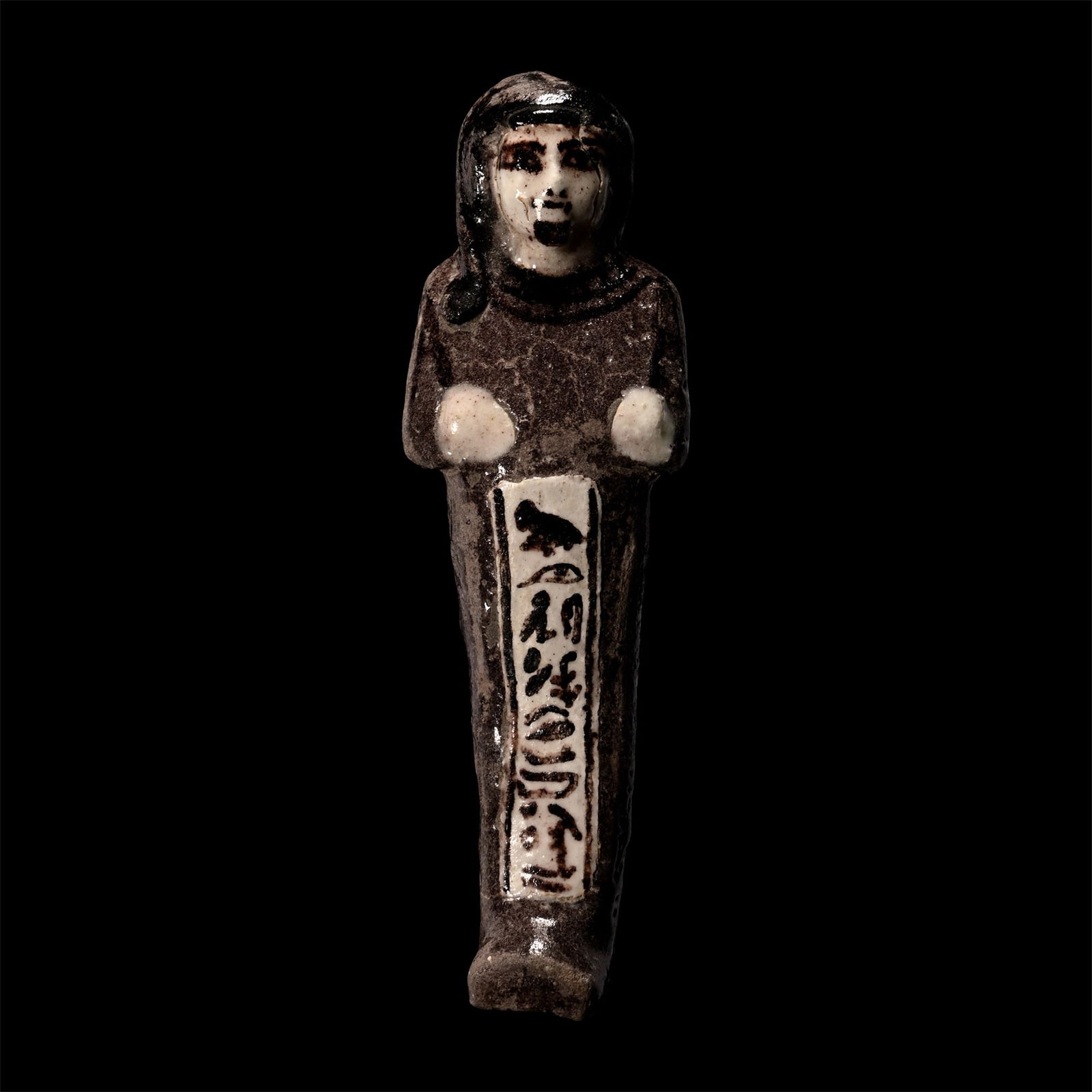 Egyptian Faience Shabti for the Fourth Son of Ramesses II, Prince Khaemwaset