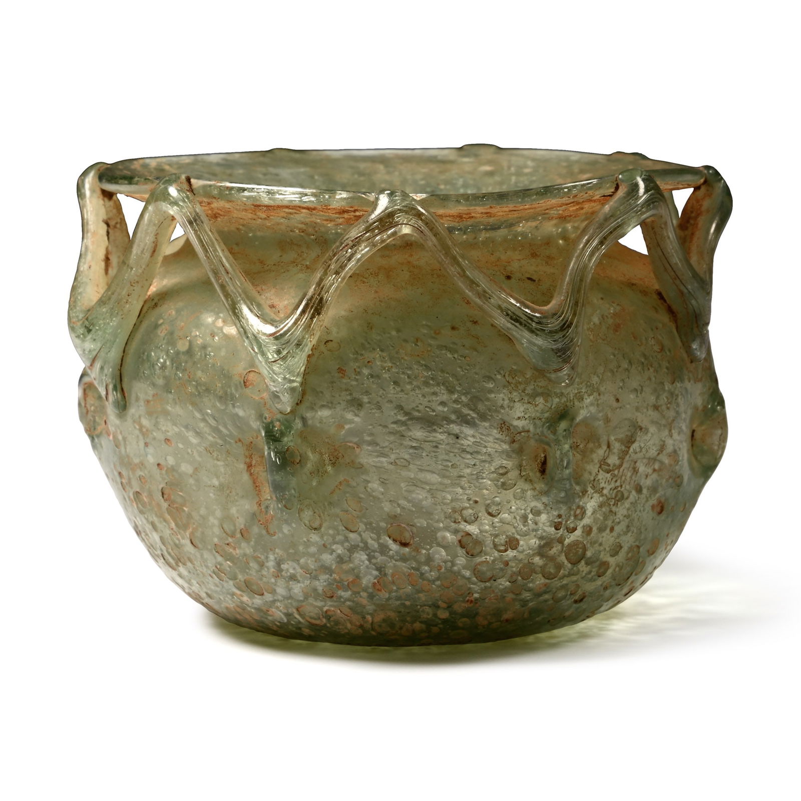 Roman Glass Jar with Zig-Zag Trail (1 of 1)
