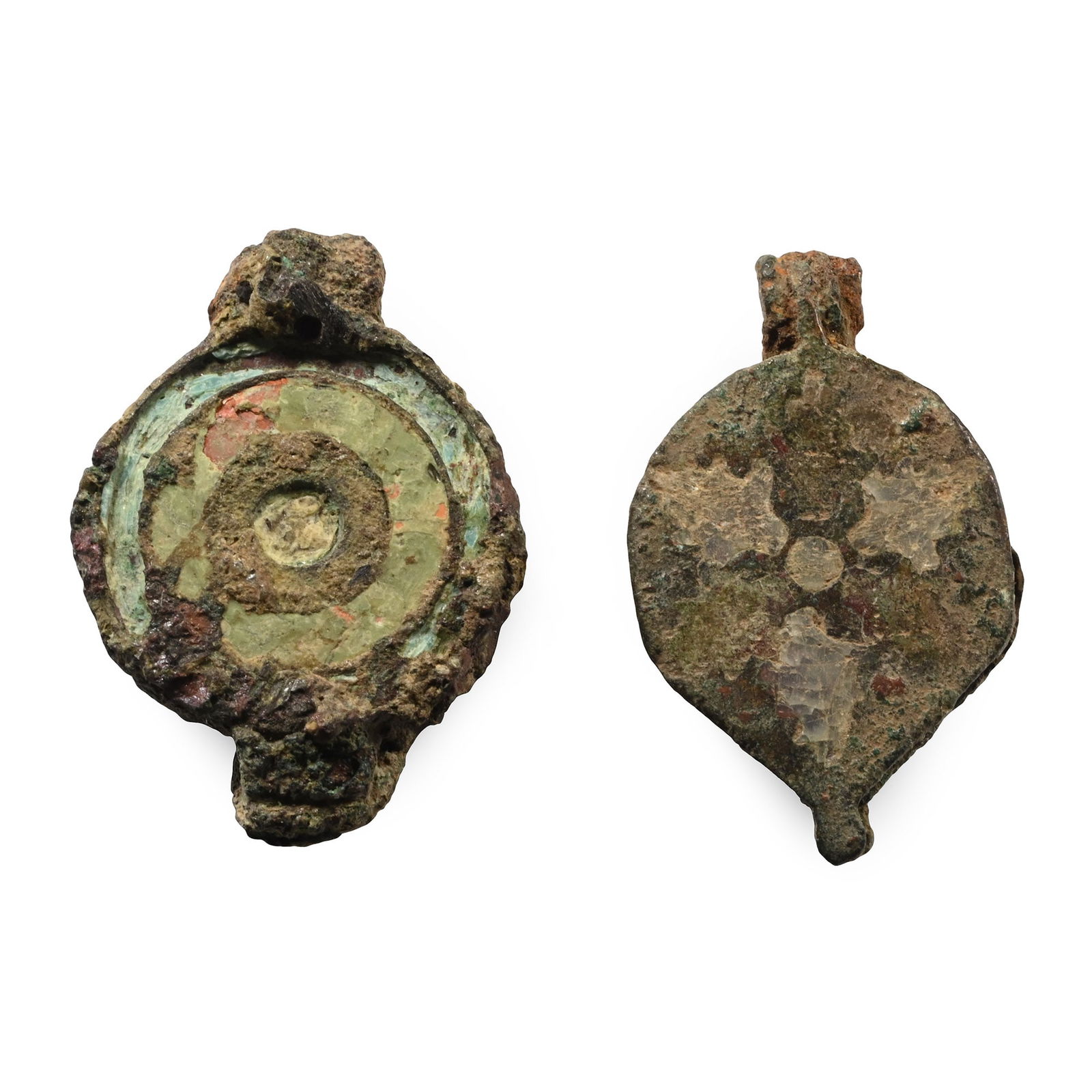 Roman Enamelled Bronze Seal Box Pair (1 of 1)