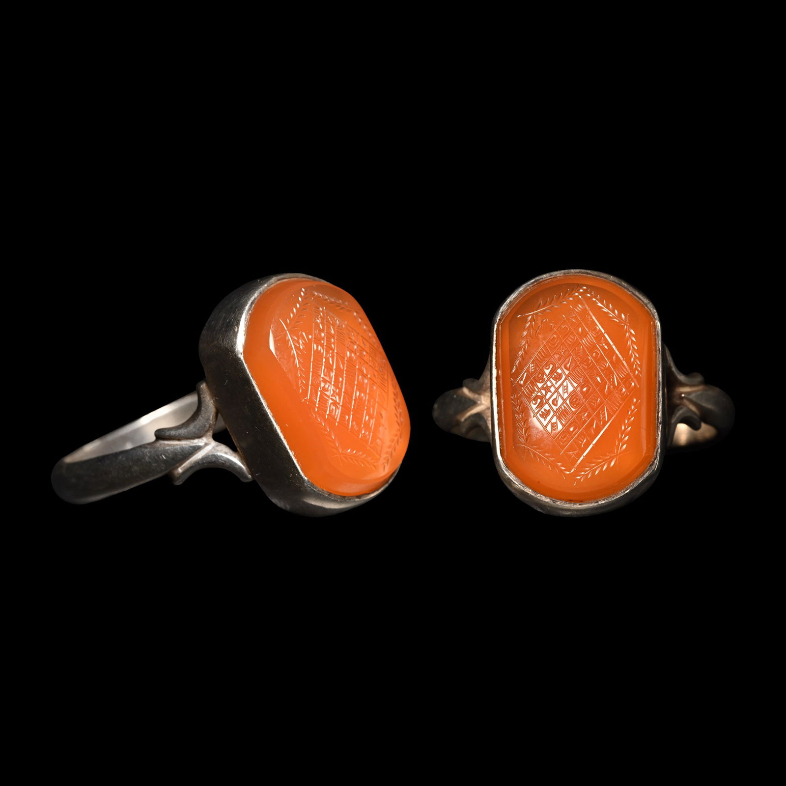 Western Asiatic Silver Ring with Jewish Gemstone (1 of 1)