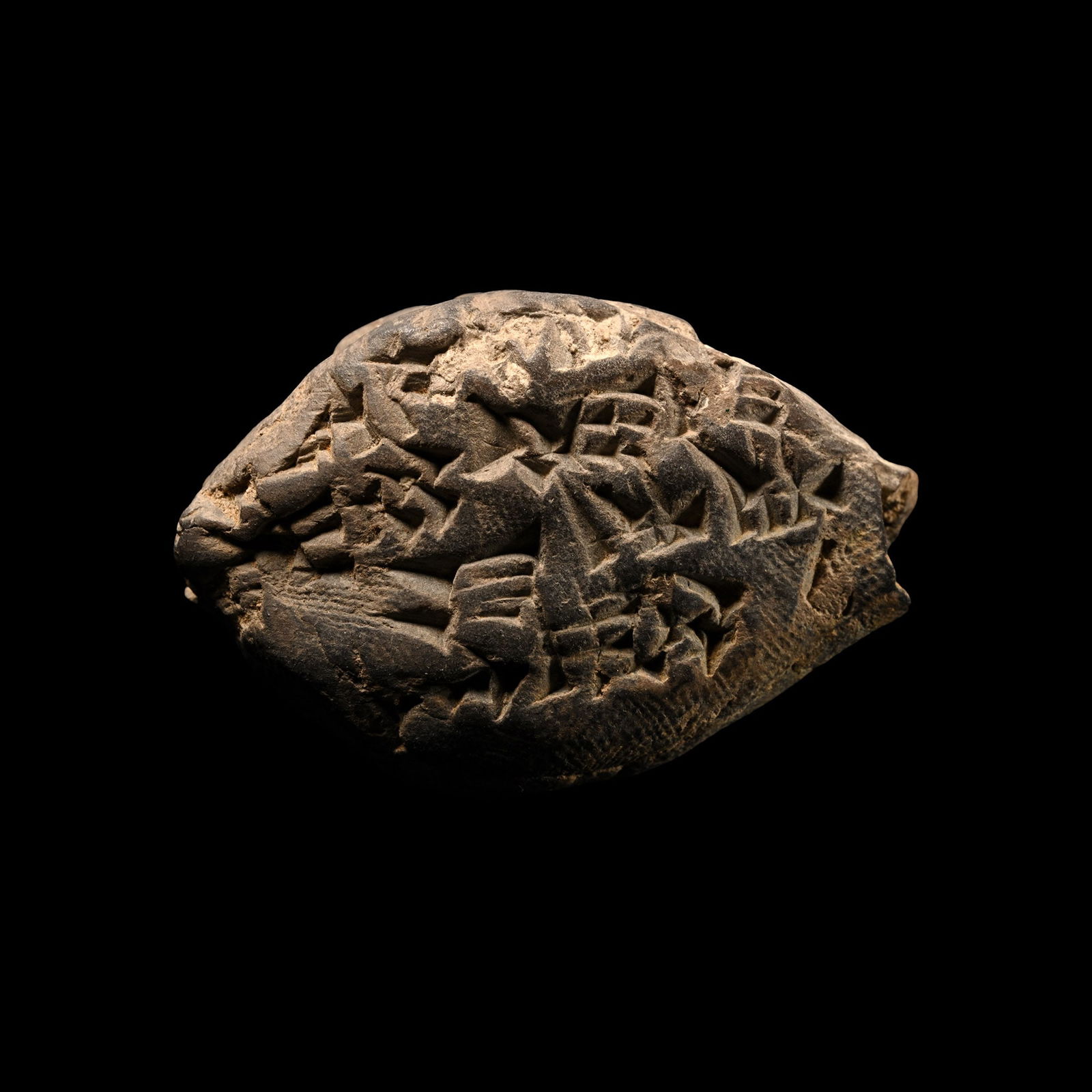 Old Babylonian Terracotta Cuneiform Tag Recording the Delivery of Sheep Carcasses (1 of 1)