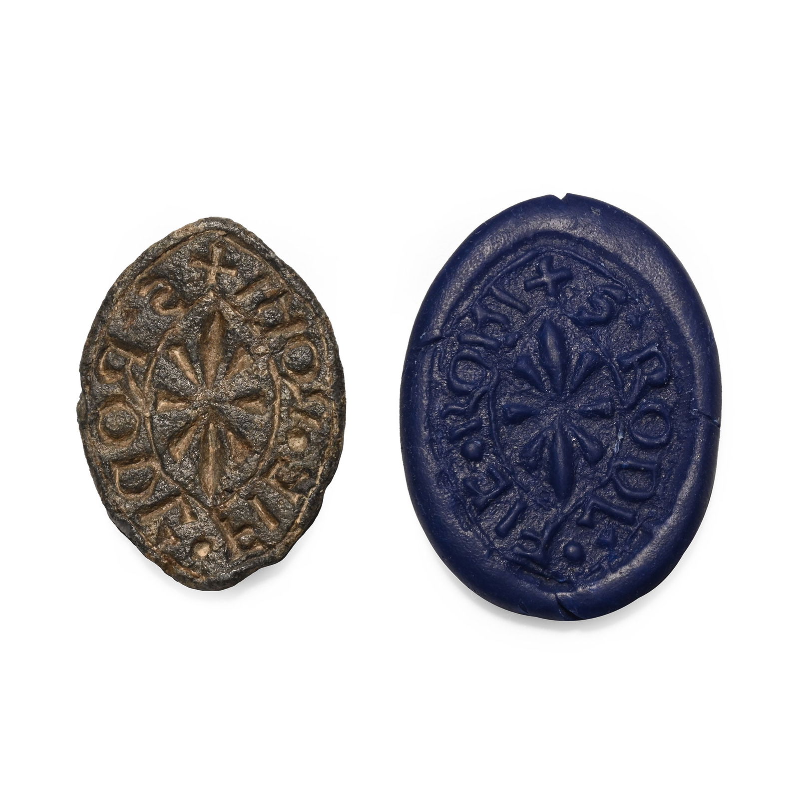 Medieval Lead Seal Matrix for Roderick Son of Robin (1 of 1)