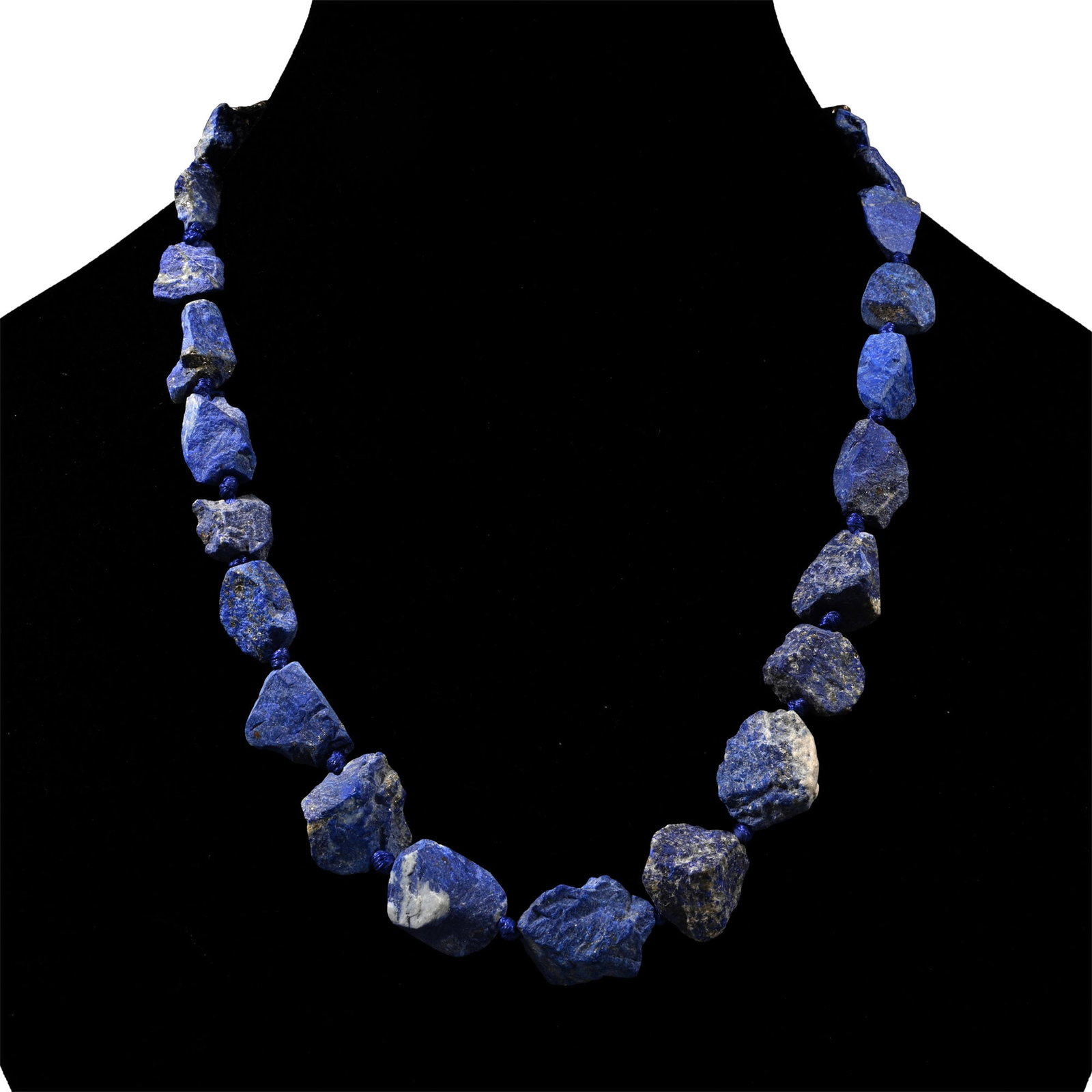 Lapis Lazuli Bead Necklace String (1 of 1)