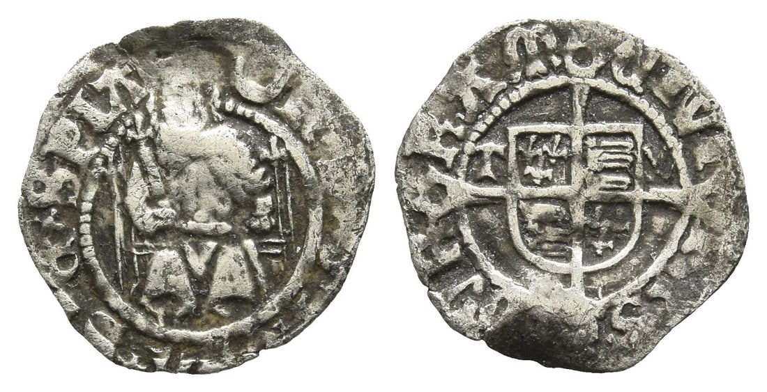 England. Tudor, Henry VIII AR Penny. (1 of 1)