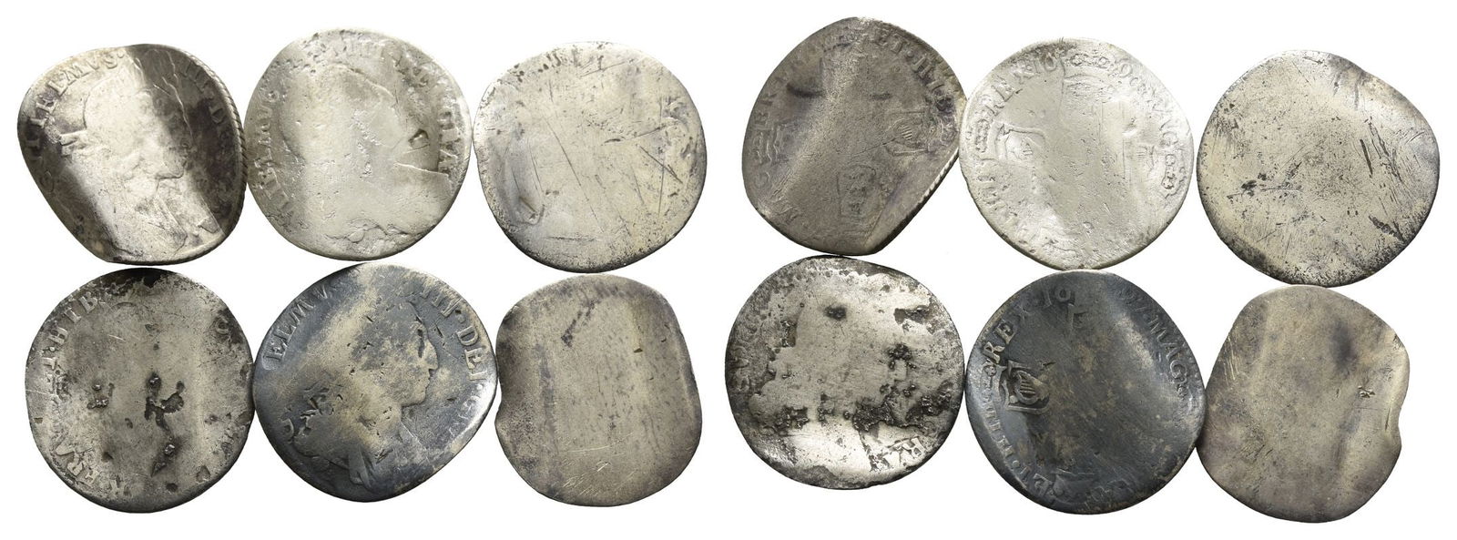 Group of Six [6] Post Medieval AR Love Tokens. (1 of 1)