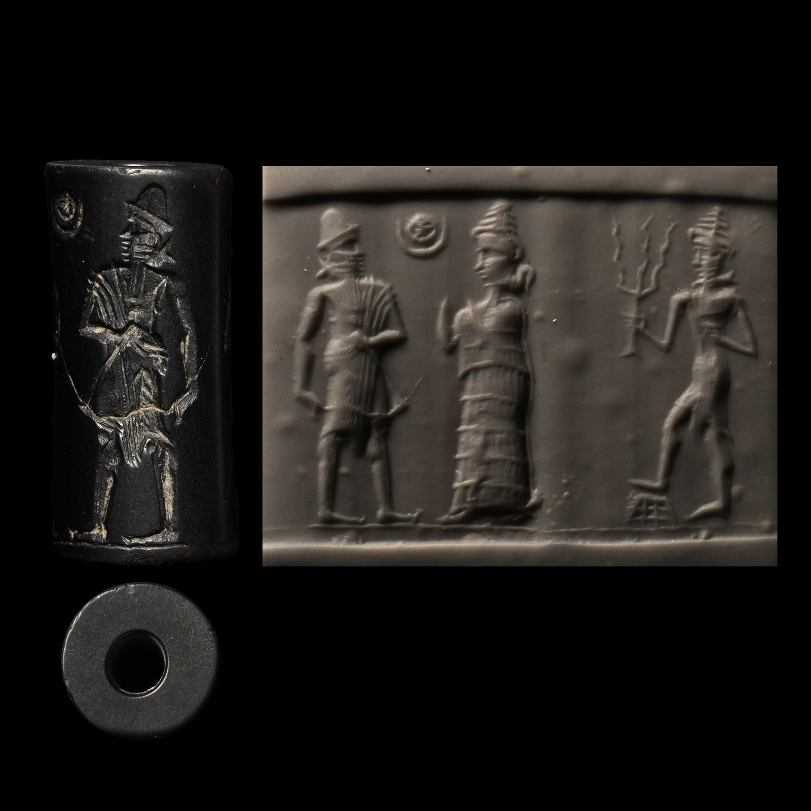 Old Babylonian Haematite Cylinder Seal (1 of 1)