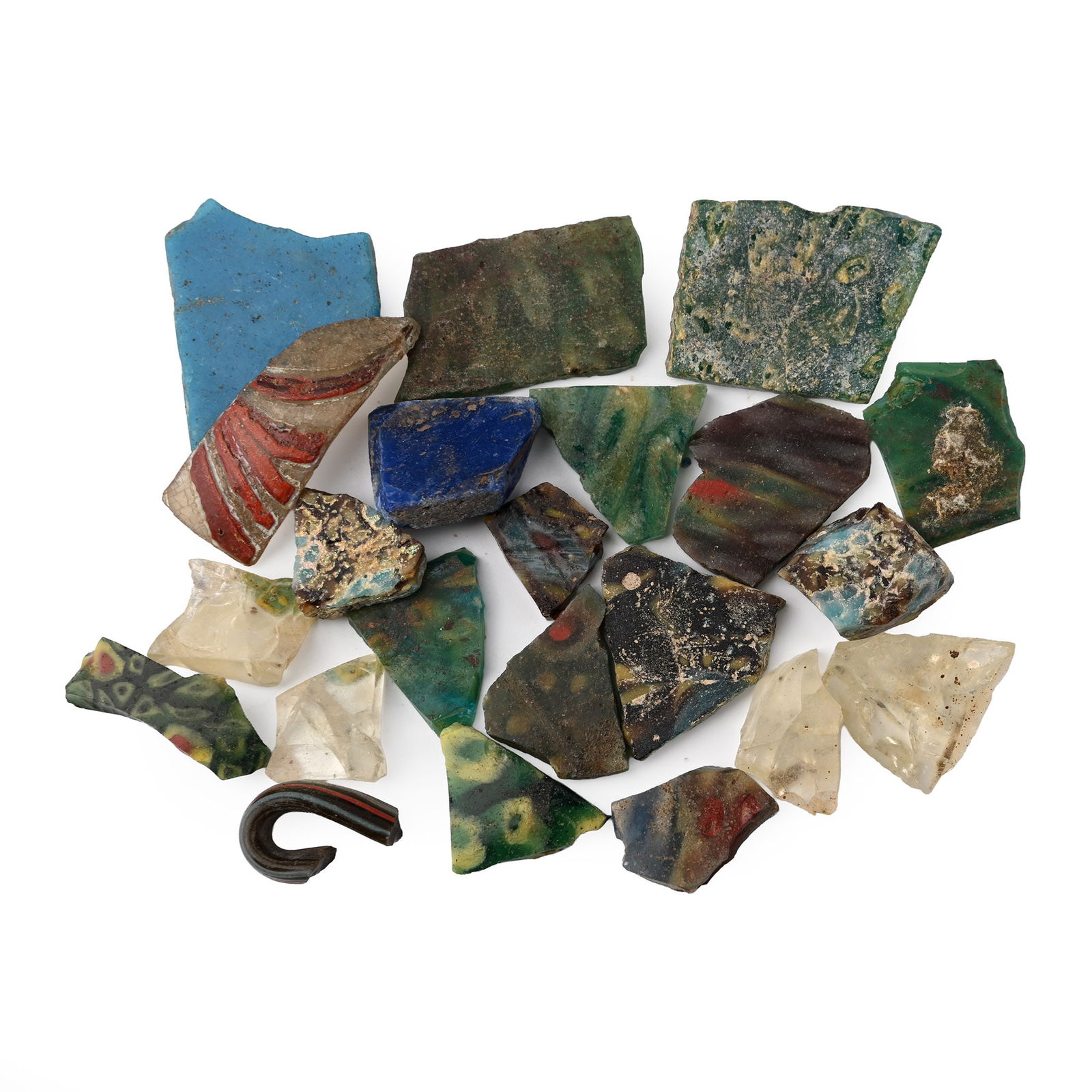 Roman and Egyptian Glass Fragment Collection