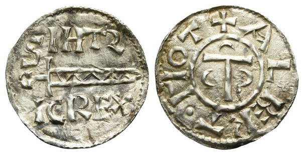 Anglo-Saxon. Anglo-Viking (Hiberno-Norse Northumbria), Sihtric I Caoch AR Penny.: Anglo-Saxon. Anglo-Viking (Hiberno-Norse Northumbria), Sihtric I Caoch AR Penny. 921-927. Uncertain mint; Albert, moneyer. Sword / Hammer type. SIHTR-IC REX above and beneath sword to right / ? ALBERT