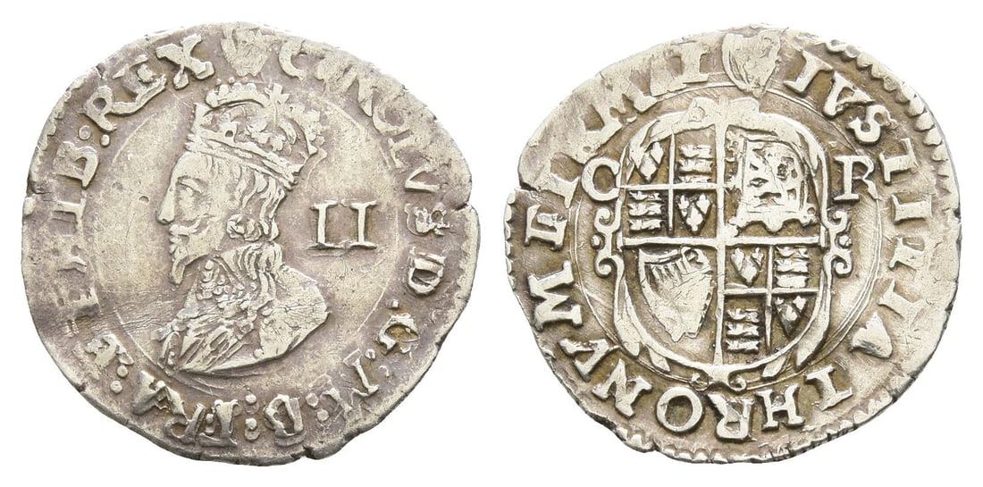 England. Stuart, Charles I AR Halfgroat. (1 of 1)