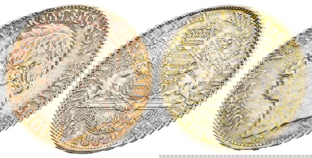 German States. Sachsen (Saxony, Kingdom). Johann AR Vereinstaler.: German States. Sachsen (Saxony, Kingdom). Johann AR Vereinstaler. Dated 1861. Dresden mint. IOHANN V.G.G. KOENIG VON SACHSEN, bare head to left; mintmark below / EIN VEREINSTHALER XXX EIN PFUND FEIN,