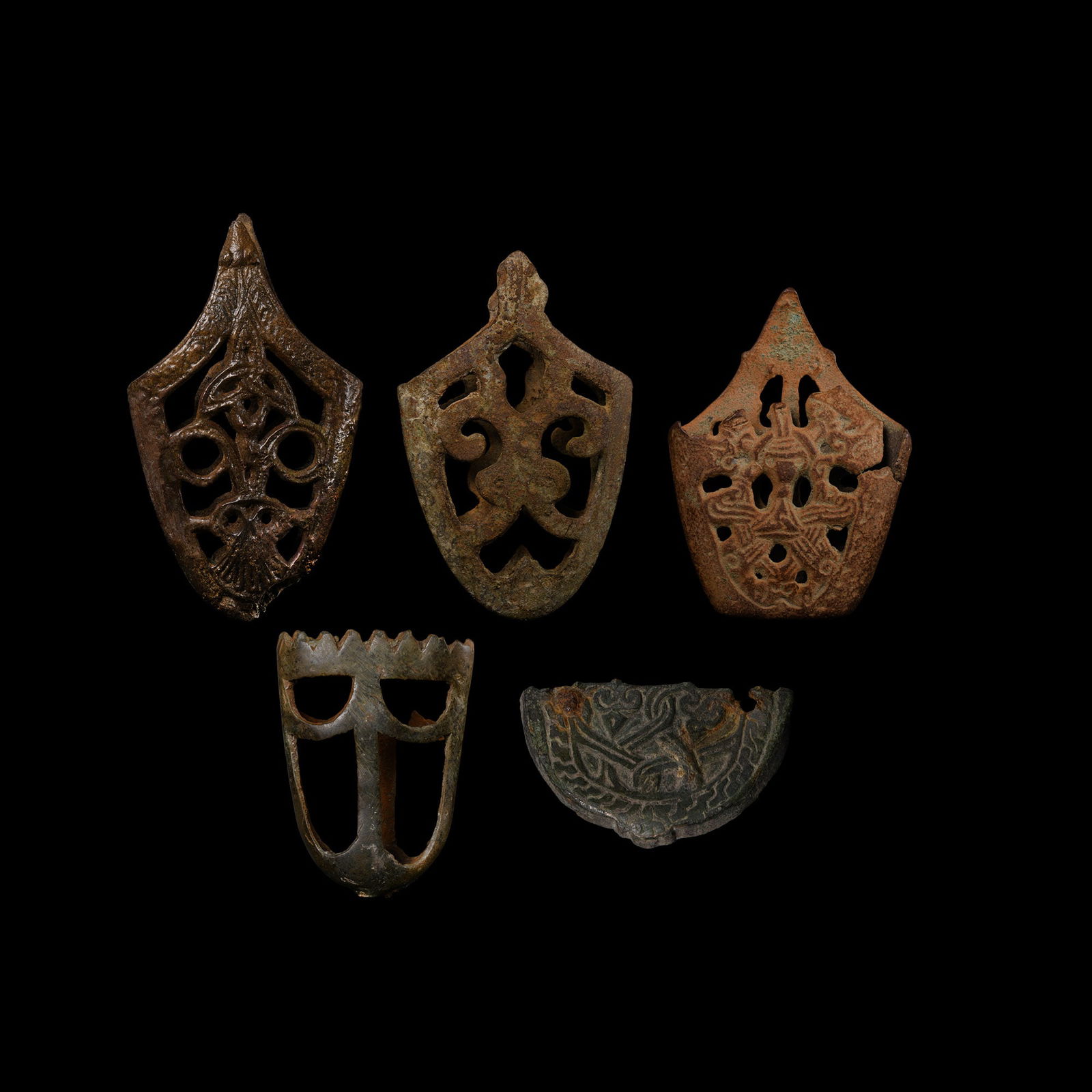 Viking Age Bronze Sword Scabbard Chape Collection (1 of 1)