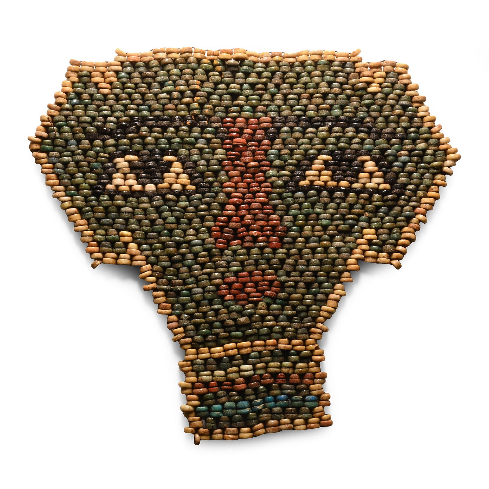 Egyptian Faience Mummy Bead Mask (1 of 1)