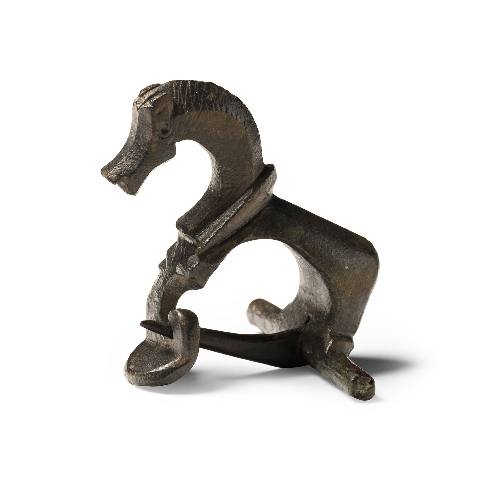 Roman Bronze Horse Crossbow Brooch