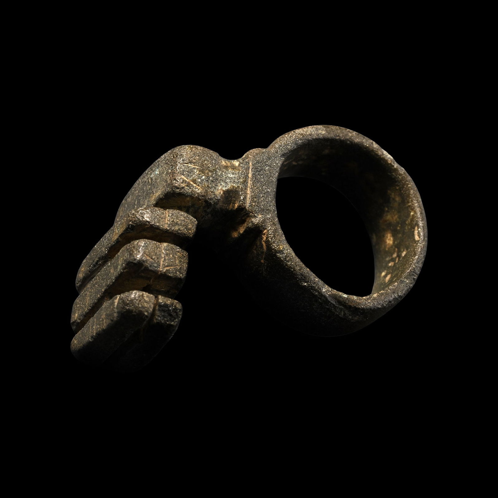 Roman Bronze Key Ring (1 of 1)