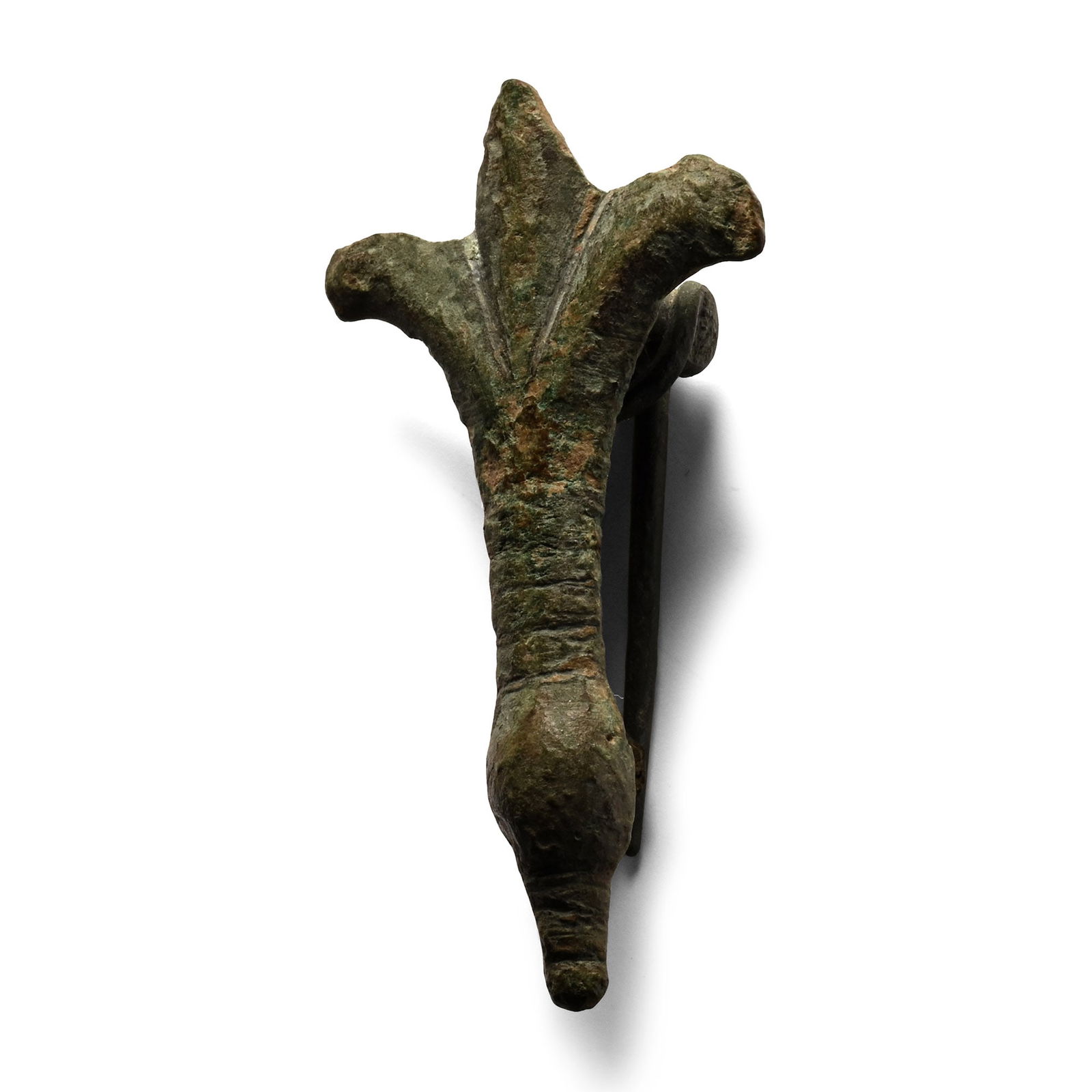 Roman Bronze Serpent Plate Brooch (1 of 1)