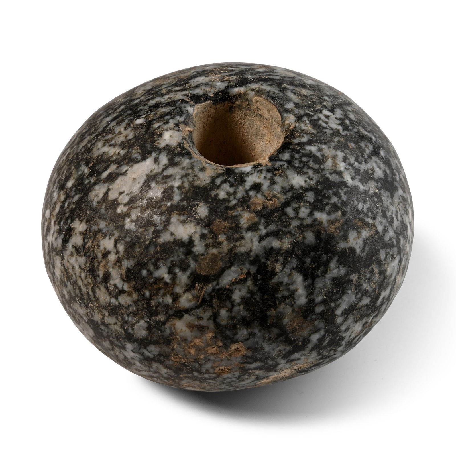 Mesopotamian Grey Mottled Stone Macehead (1 of 1)